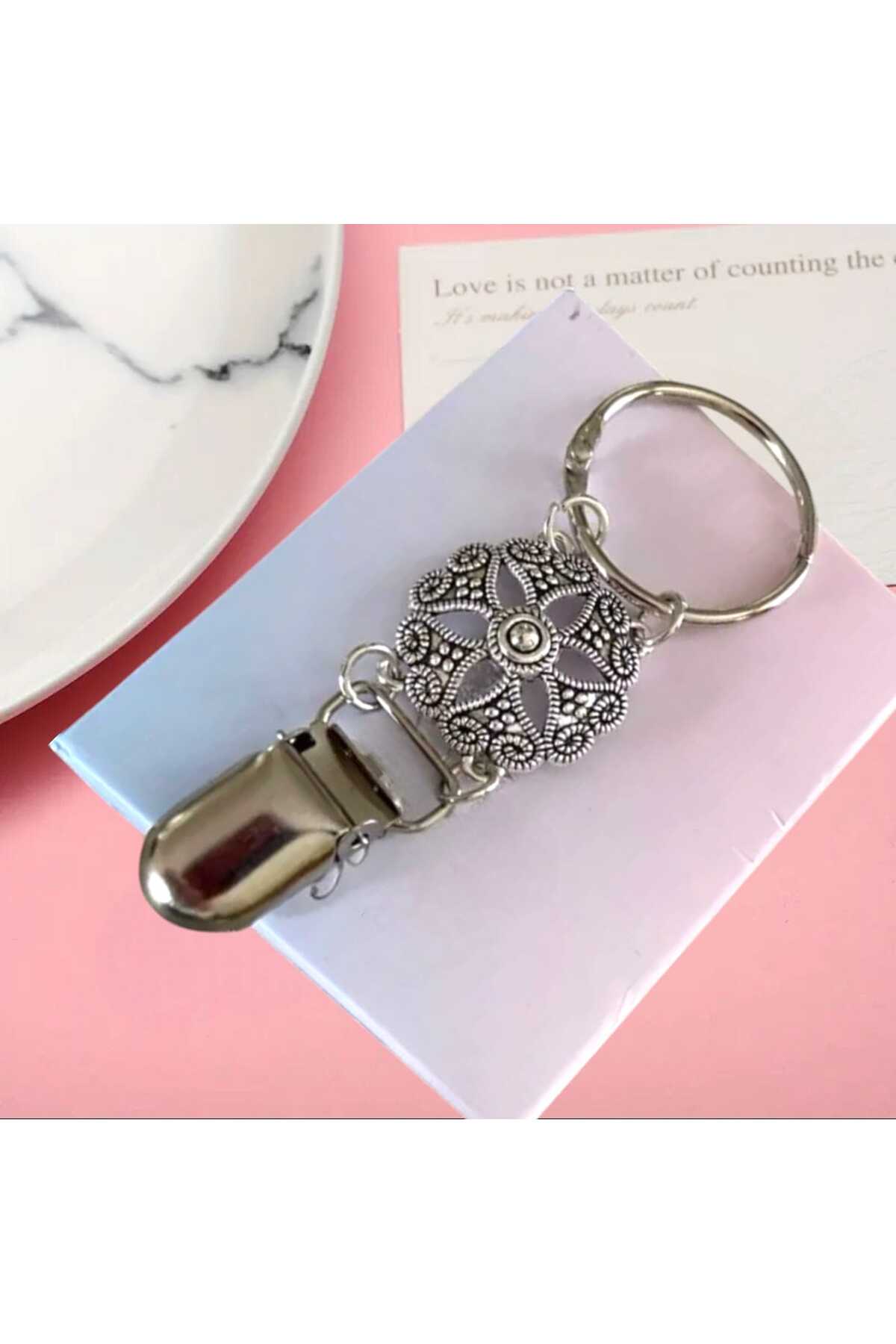 ÇANTA TOKASI ŞAPKA KLİPSİ ÇİÇEK TASARIM MDL 4 (BC-1188 )