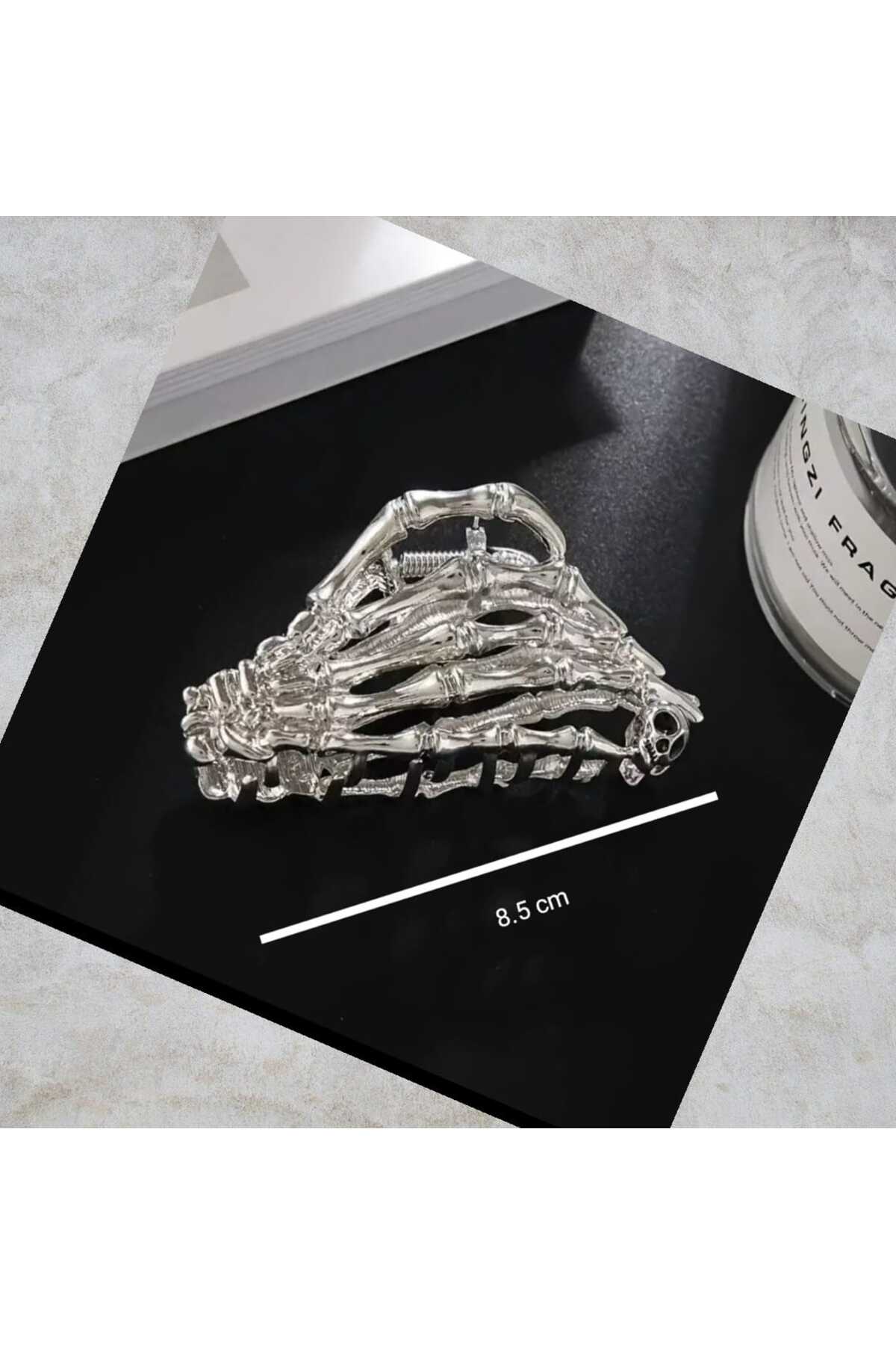 HALLOWEEN GOTİK İSKELET EL METAL MANDAL TOKA CADILAR BAYRAMI ( BC-1004 )