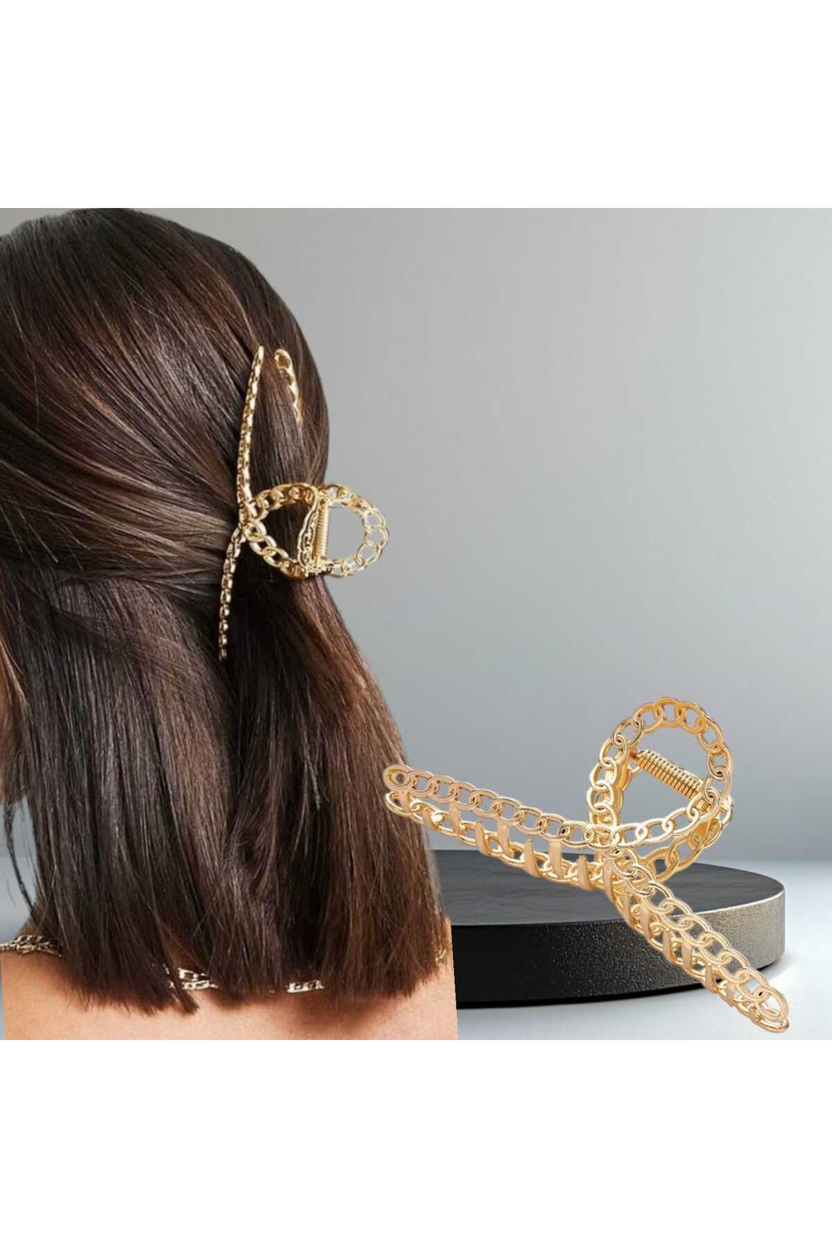 ZİNCİR DESEN TASARIM METAL MANDAL TOKA (BC-1103 )