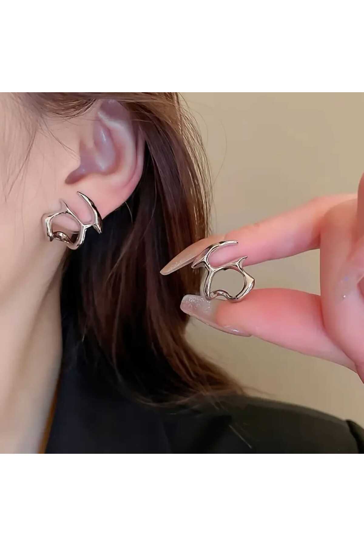 MODERN MİNİMALİST HİP HOP KULAK İÇİ KÜPE (BC-1233 )