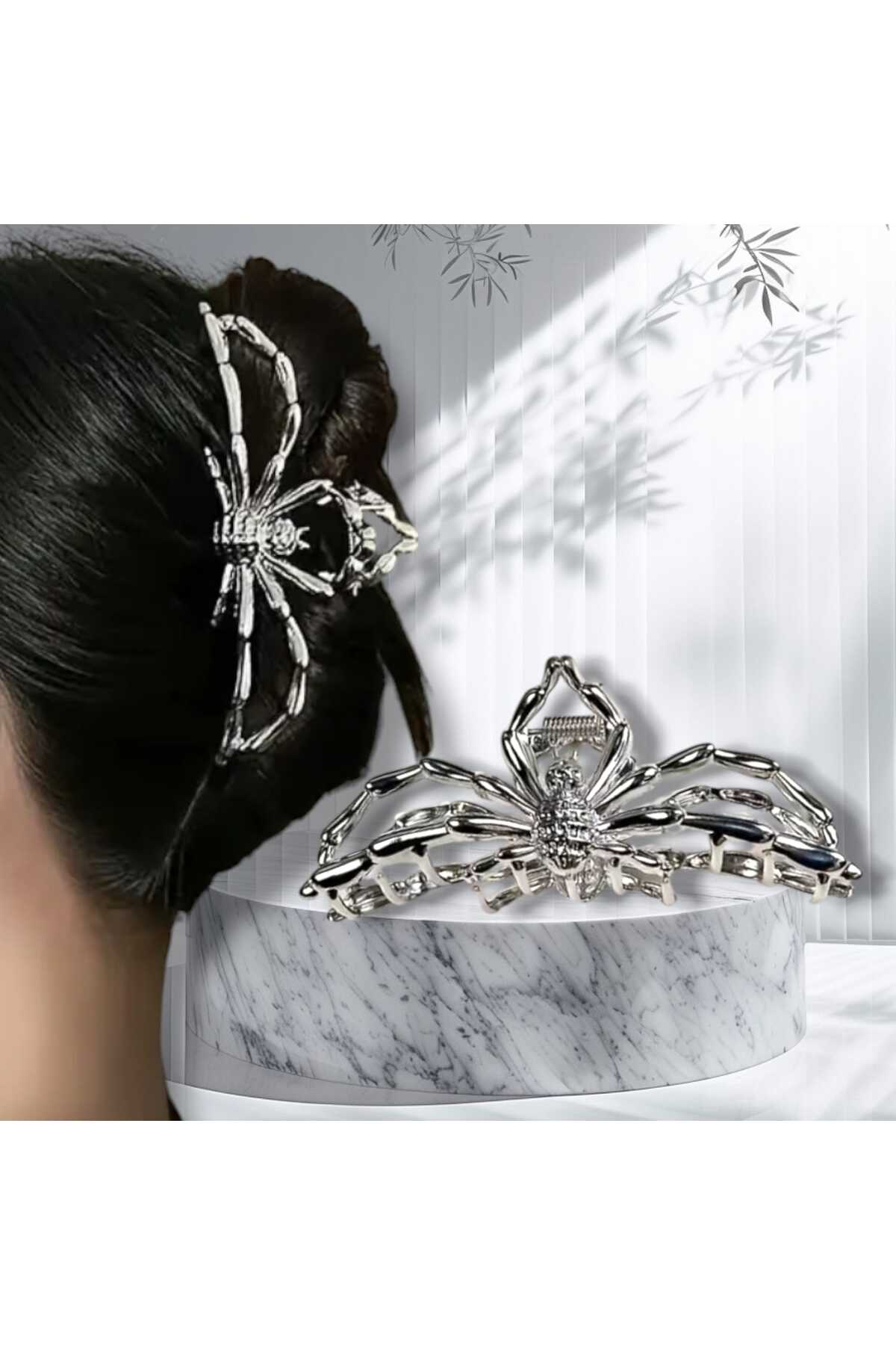 HALLOWEEN ÖRÜMCEK TASARIM METAL MANDAL TOKA CADILAR BAYRAMI ( BC-1012 )