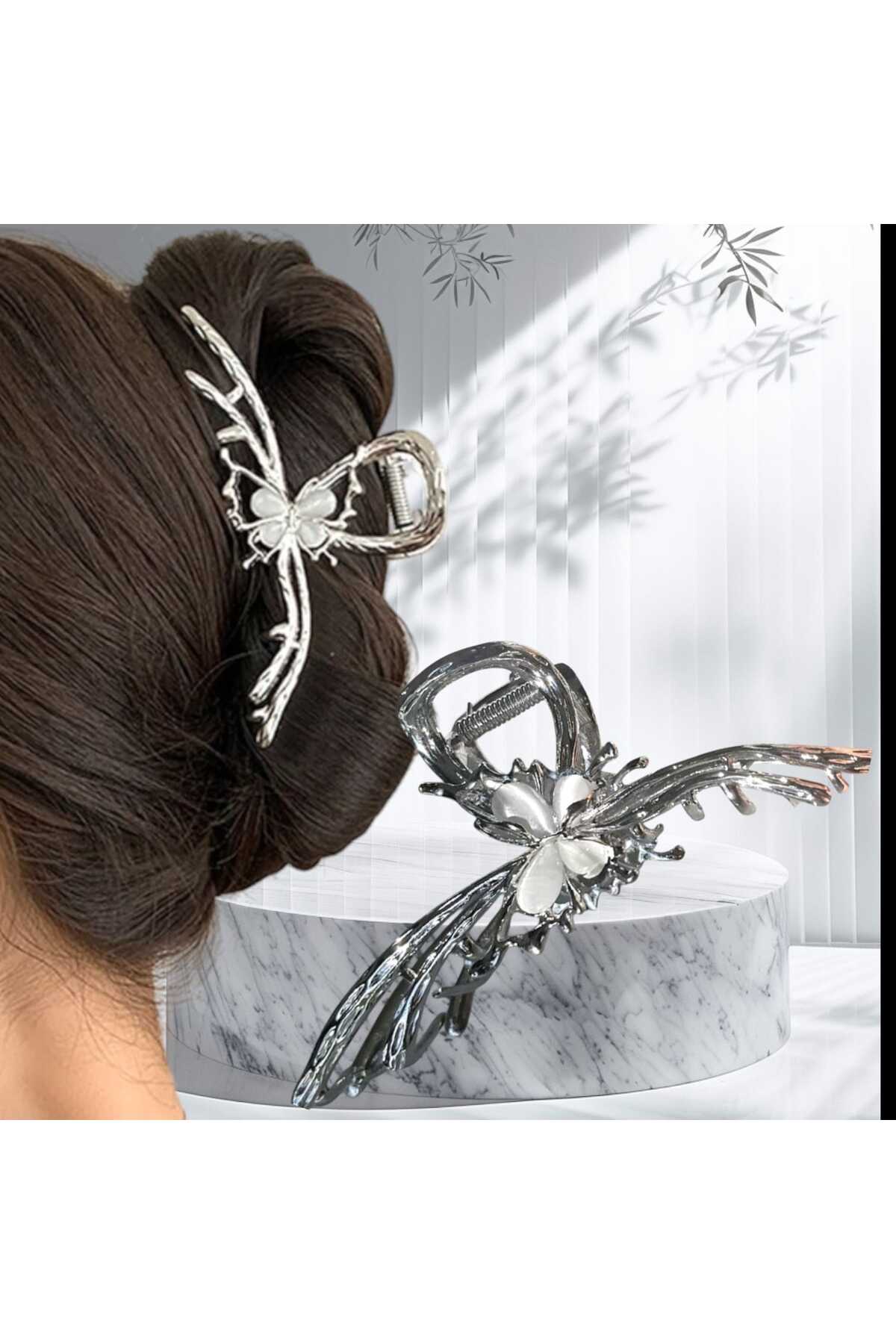 KELEBEK TASARIM METAL MANDAL TOKA ( BC-1071 )