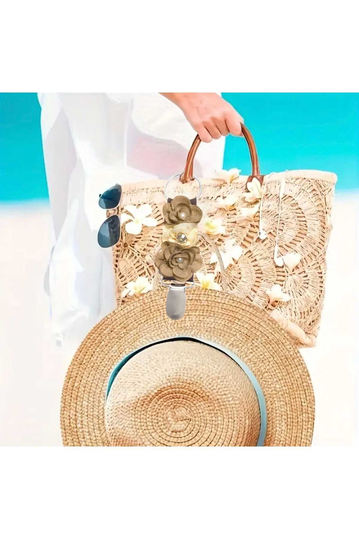 ÇANTA TOKASI ŞAPKA KLİPSİ ÇİÇEK TASARIM MDL 5 (BC-1190 )