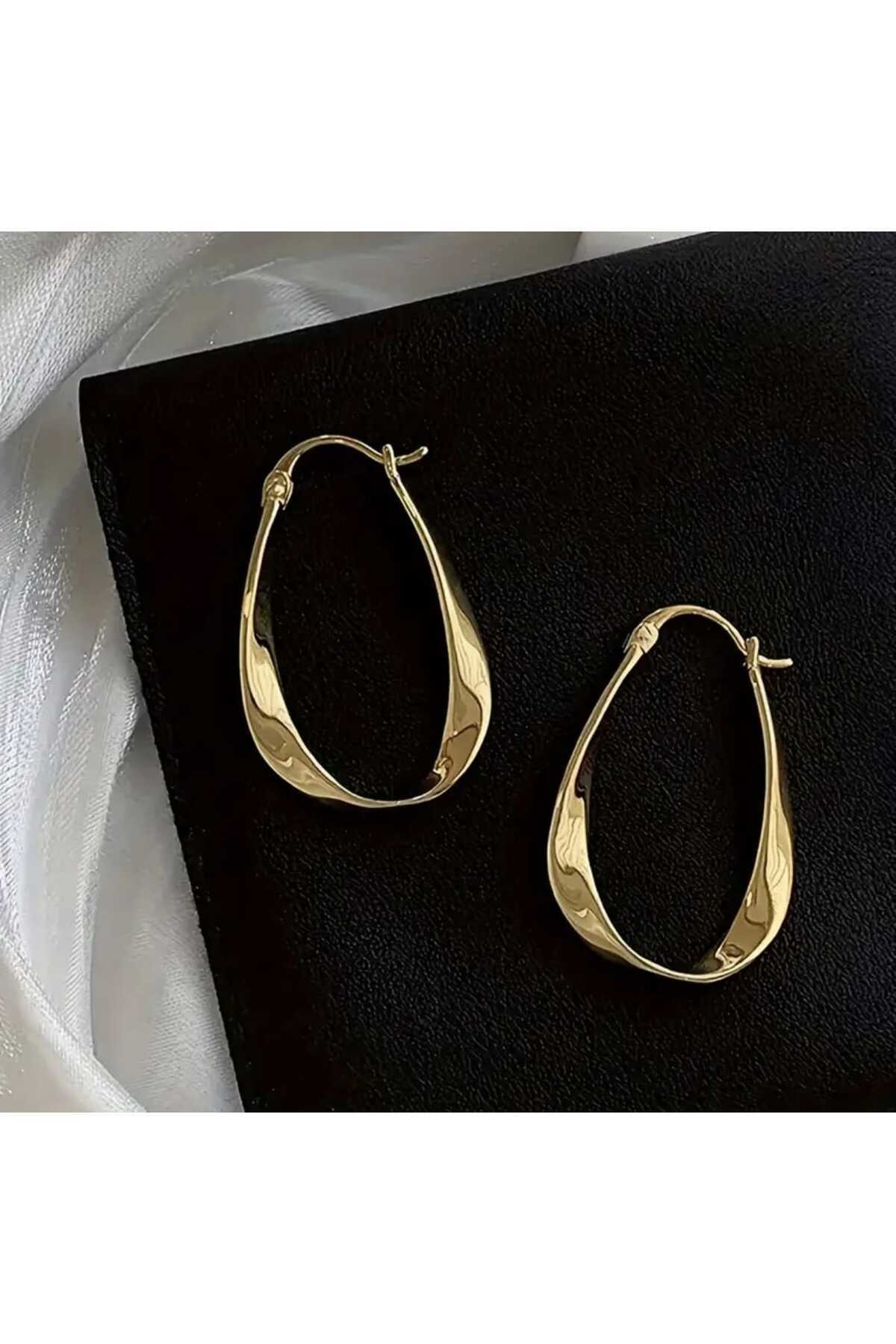 Elegant Möbiüs Tasarım Halka Küpe ( Bc-1195 )