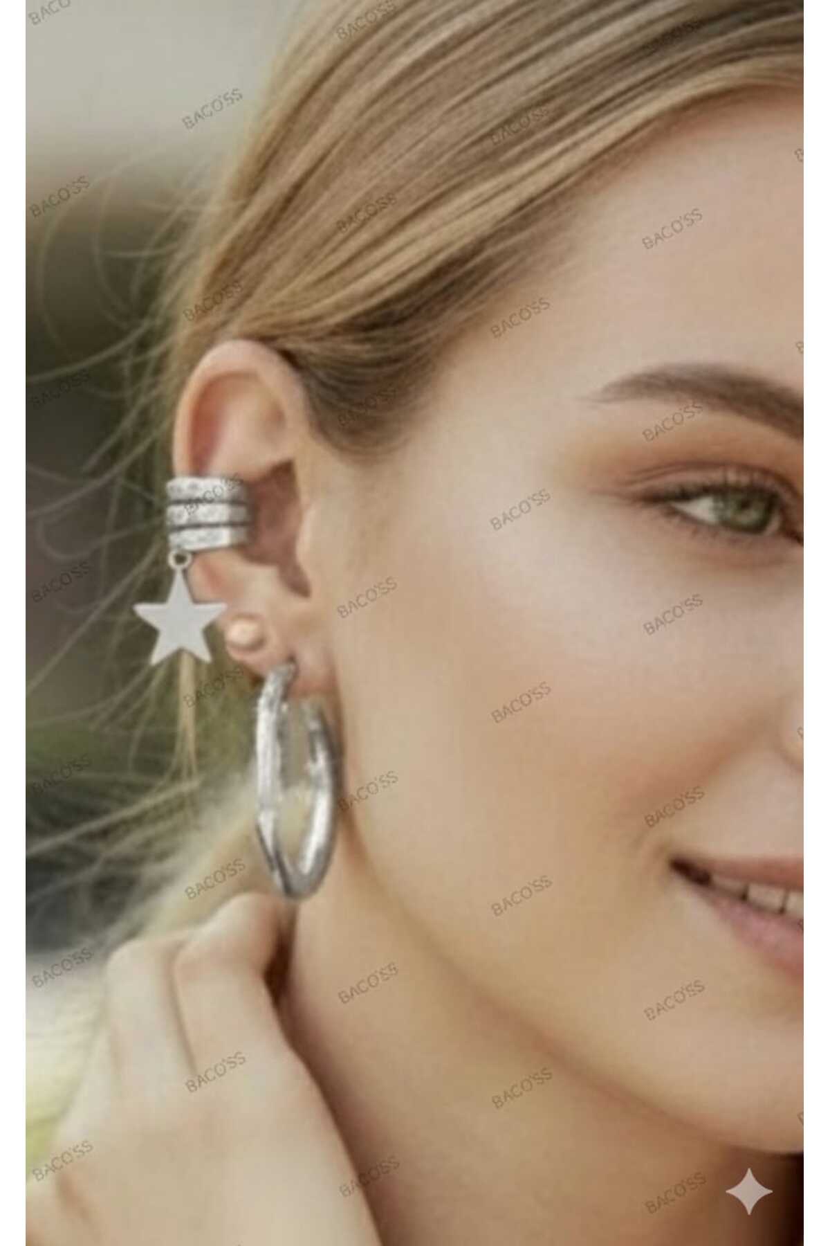 HALKA VE YILDIZLI 5 'Lİ KÜPE SETİ (BC-1249)