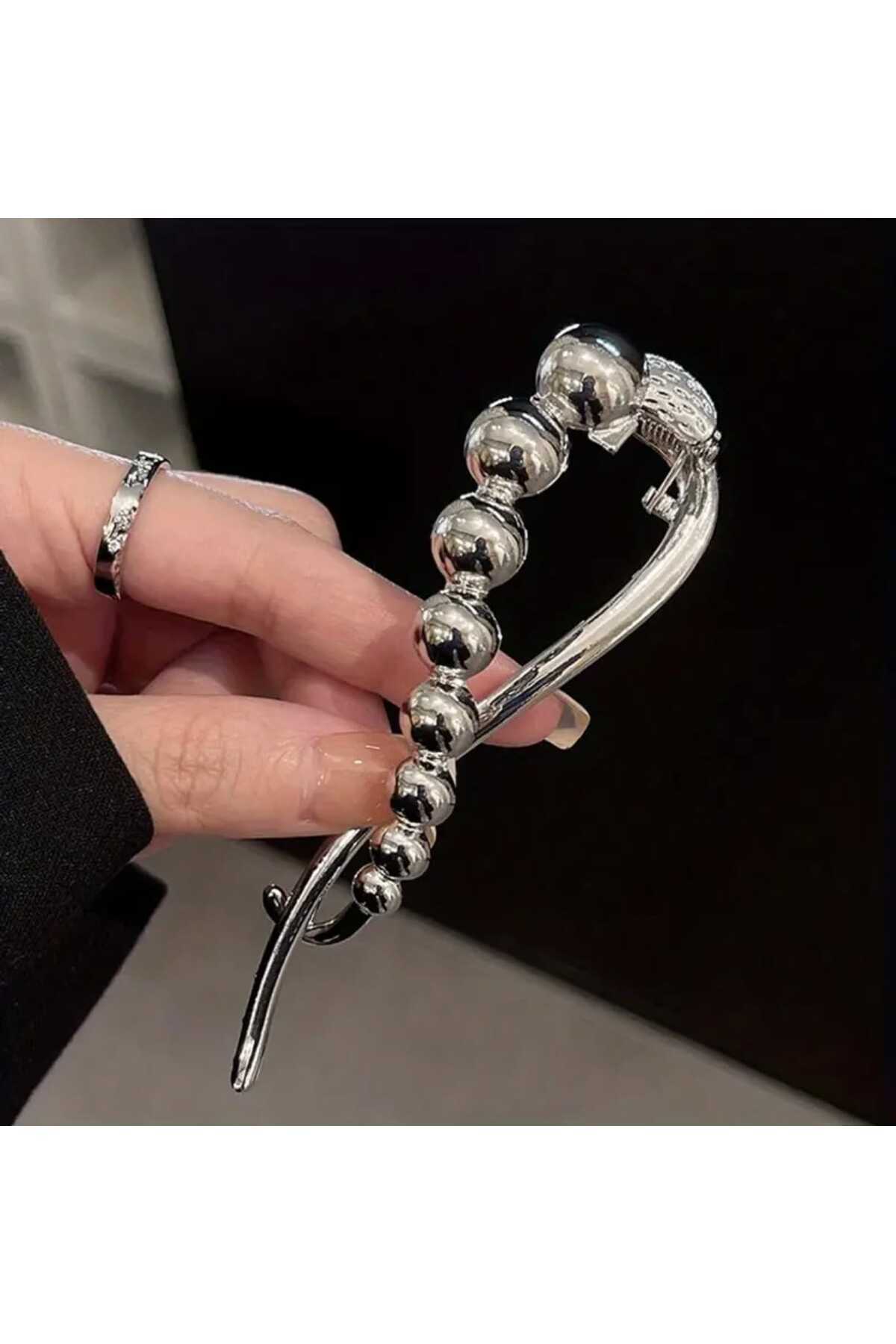 MİNİMALİST VİNTAGE TWİST METAL MANDAL TOKA (BC-1182 )