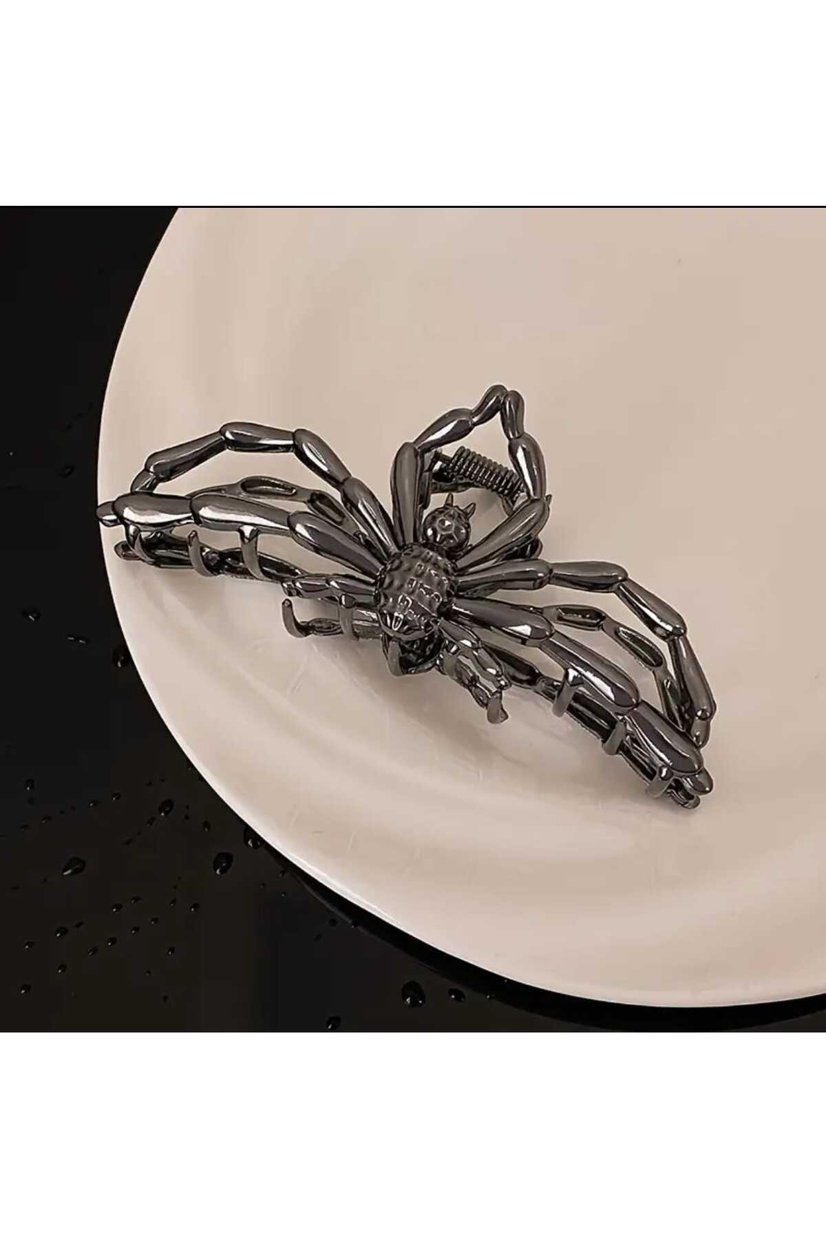 HALLOWEEN ÖRÜMCEK TASARIM METAL MANDAL TOKA CADILAR BAYRAMI ( BC-1026 )