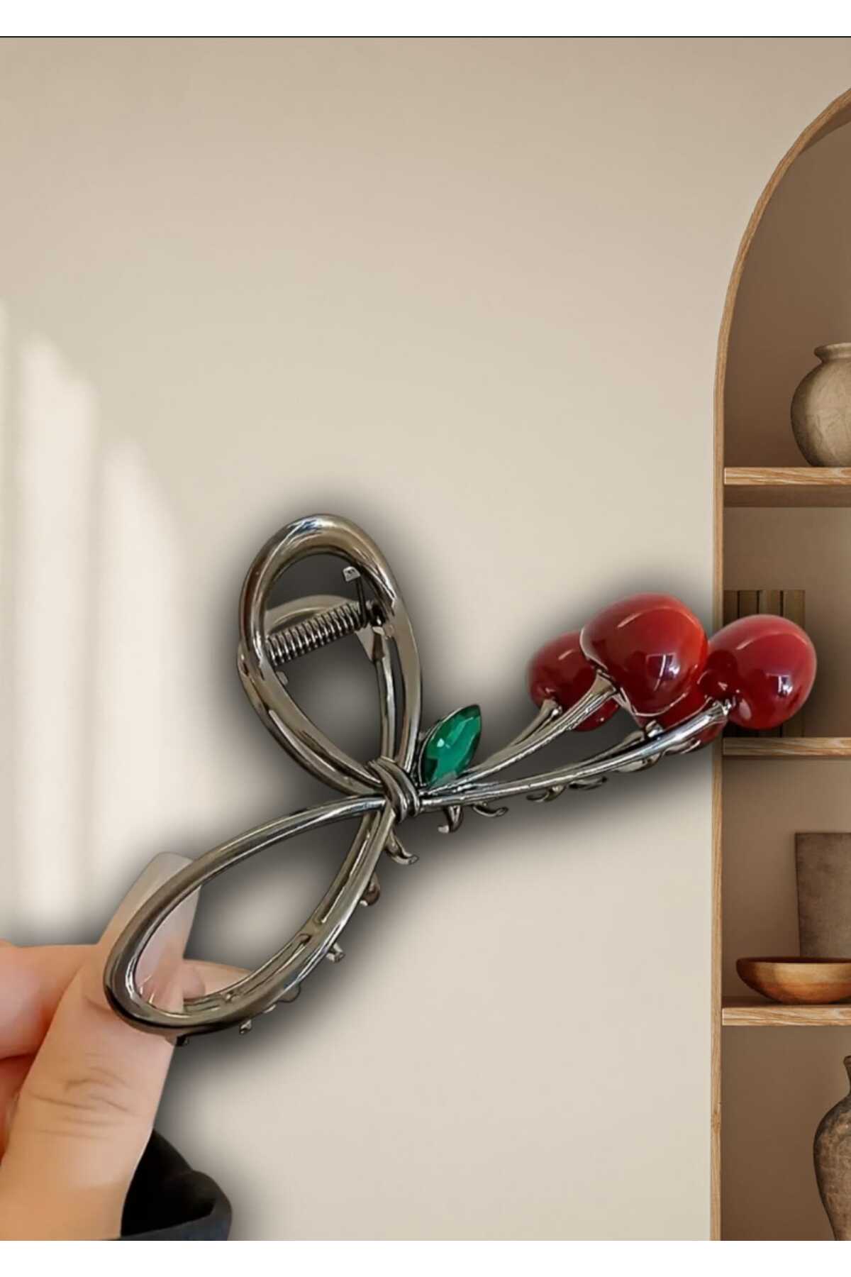 KİRAZ CHERRY TASARIM METAL MANDAL TOKA ( BC-1032 )