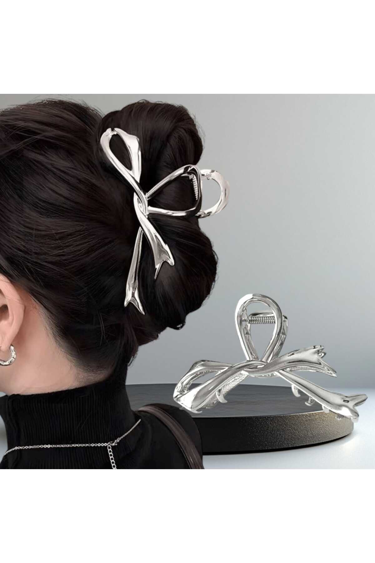 ASİMETRİK FİYONK TASARIM METAL MANDAL TOKA( BC-1132 )