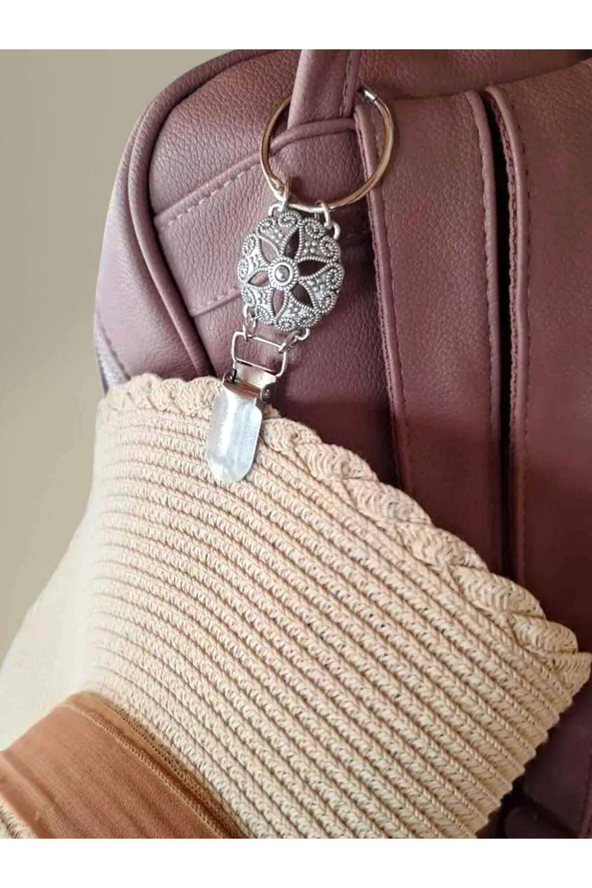 ÇANTA TOKASI ŞAPKA KLİPSİ ÇİÇEK TASARIM MDL 4 (BC-1188 )