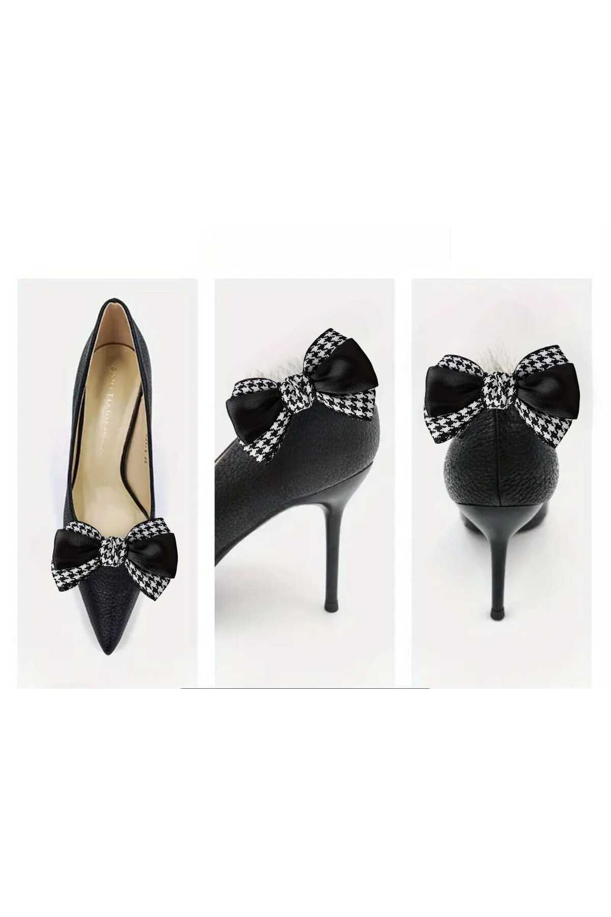 1çift Ayakkabı Tokası -çanta Charms - Çıkarılabilir Klipsli Fiyonk Aplik (bc-1163 )