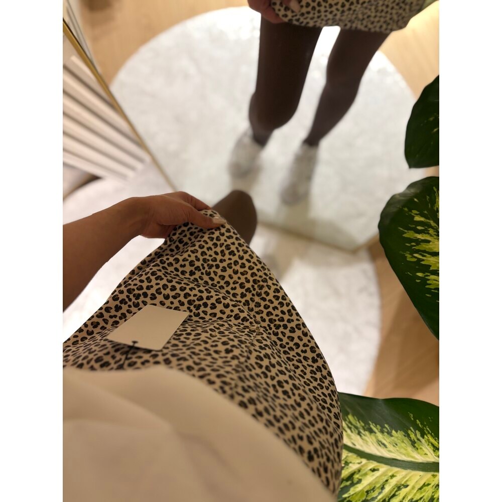 Leopar Desenli Etek