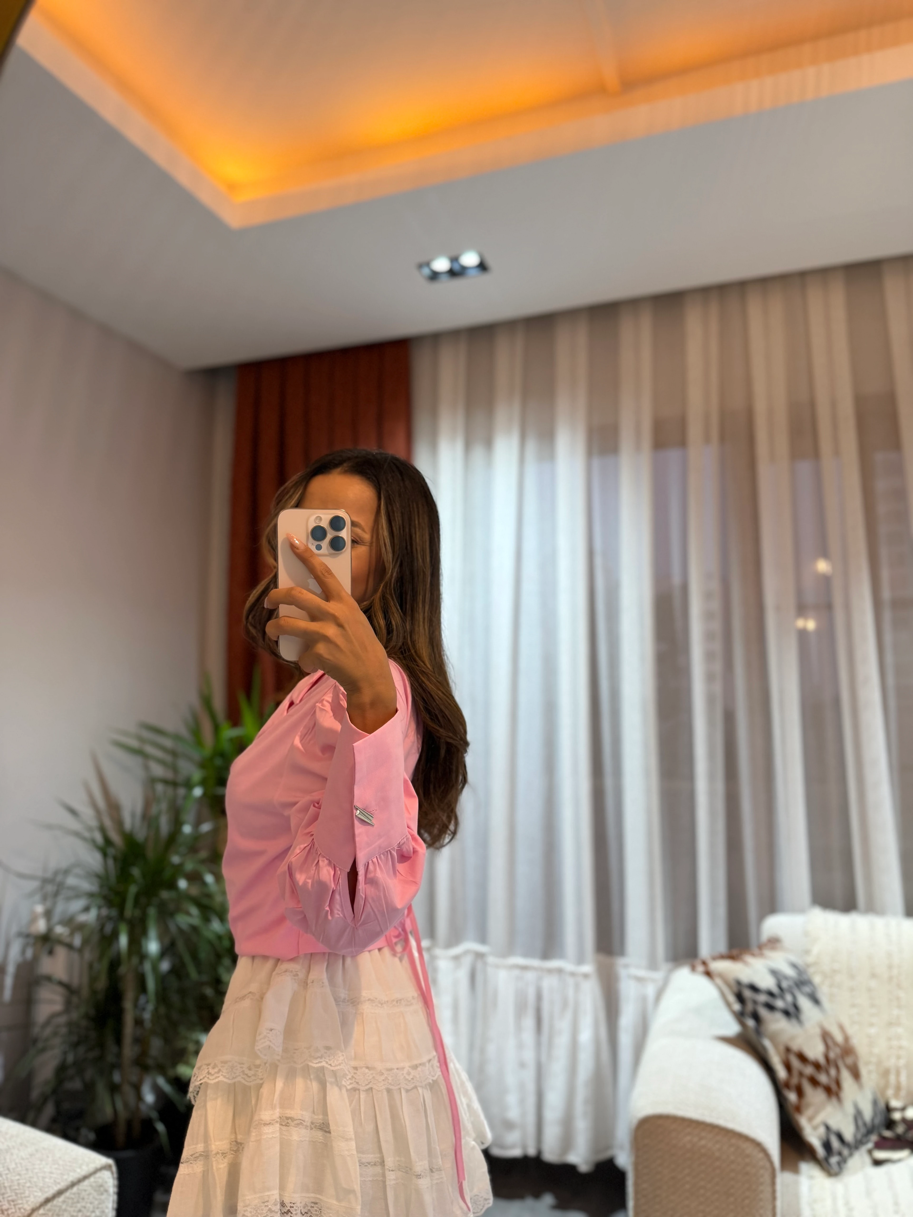 Twist Bağlama Detaylı Gömlek