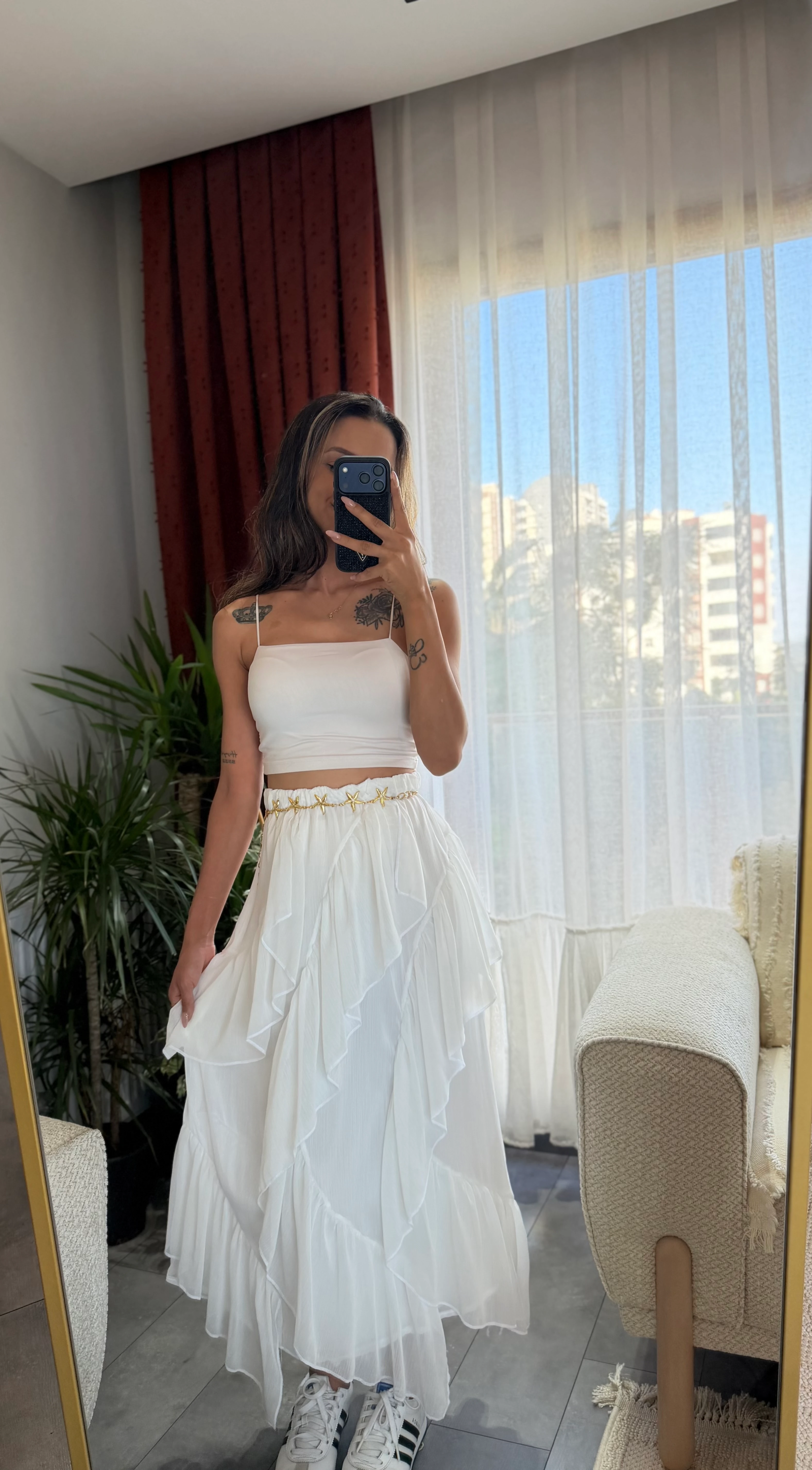 Premium Kalite Fırfır Etek