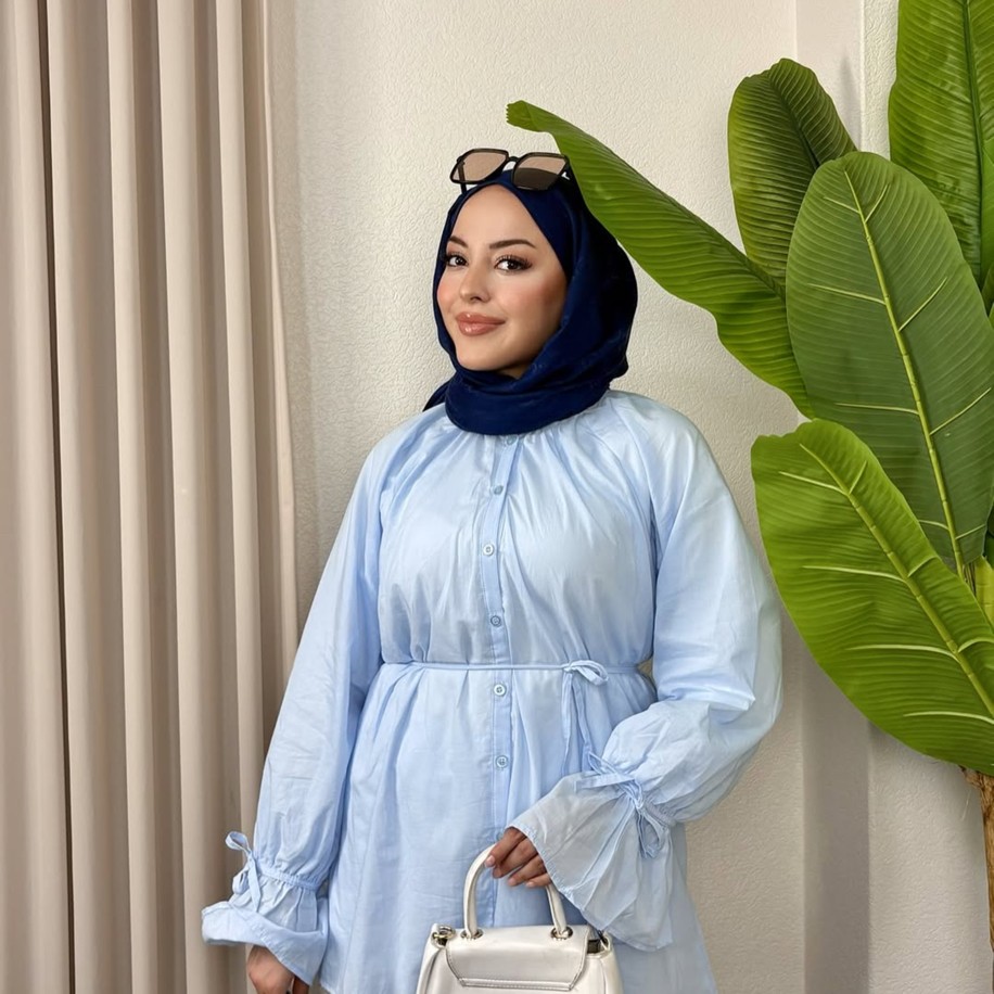 Marka Model İçi Astarlı İkili Takım(Bebe mavi)