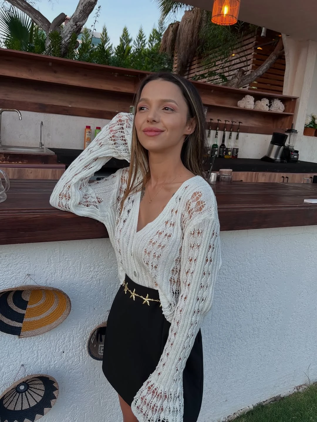 Ajurlu Kol detaylı hırka