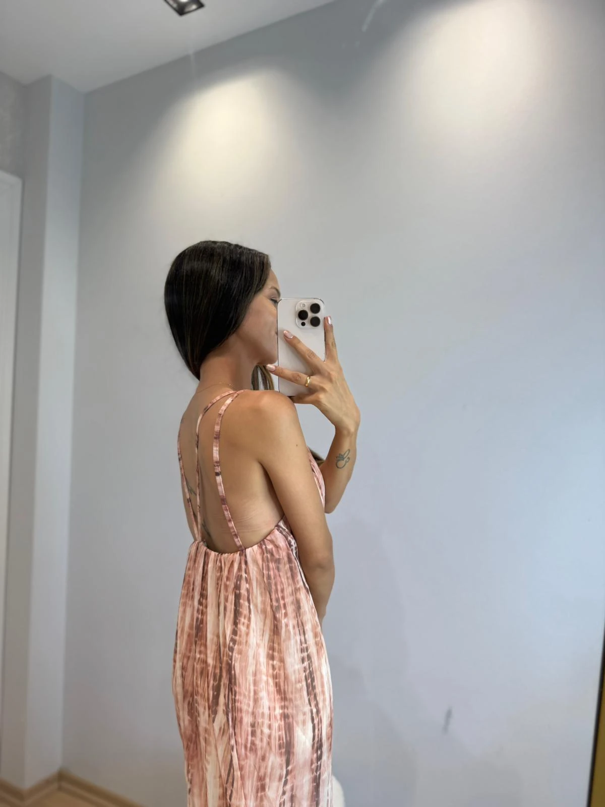 ZR Aksesuarlı Midi Boy Elbise