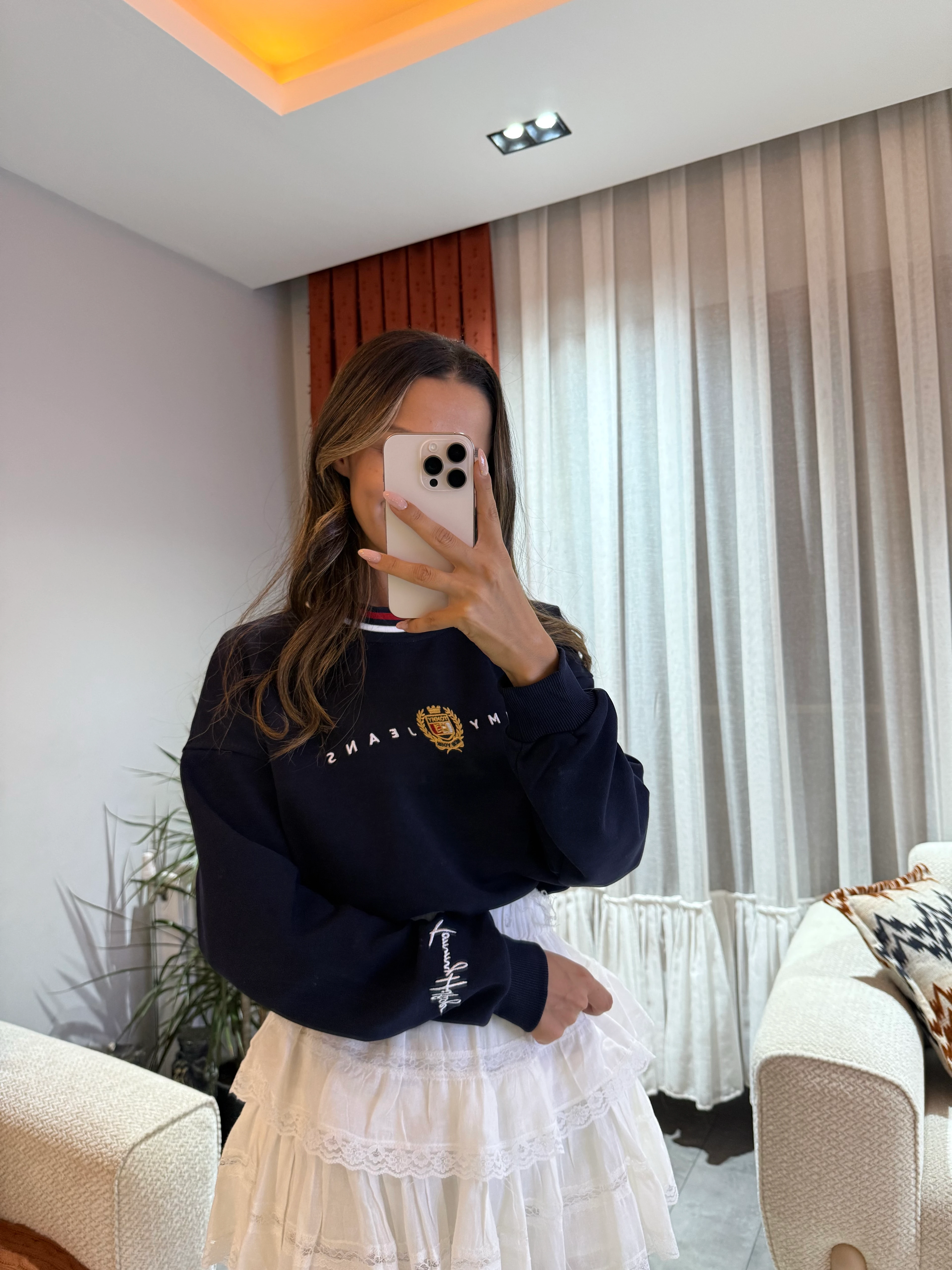 Tommy Yazı Dikişli Sweat