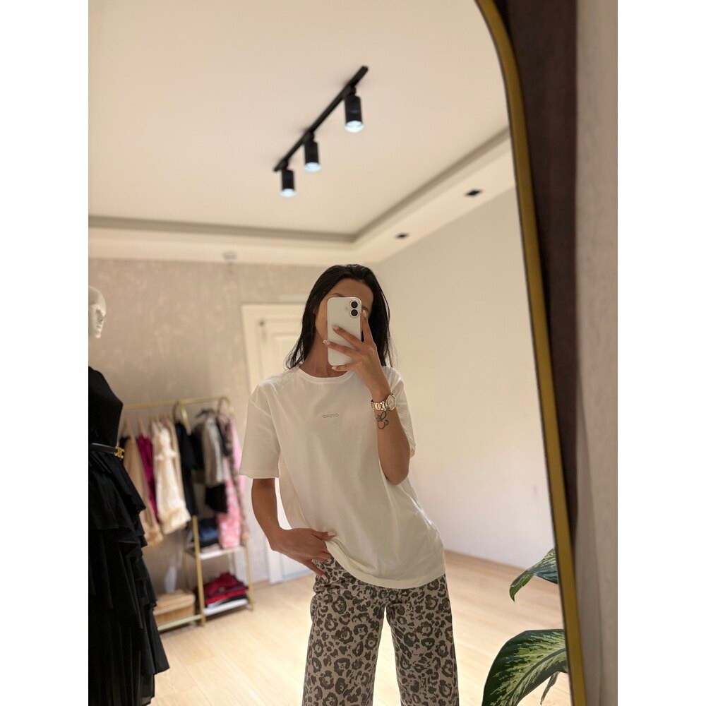 Zara baskı Tshört