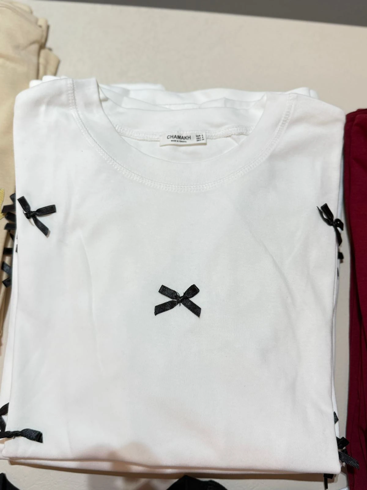 Kurdela detaylı Tshört (lacivert)