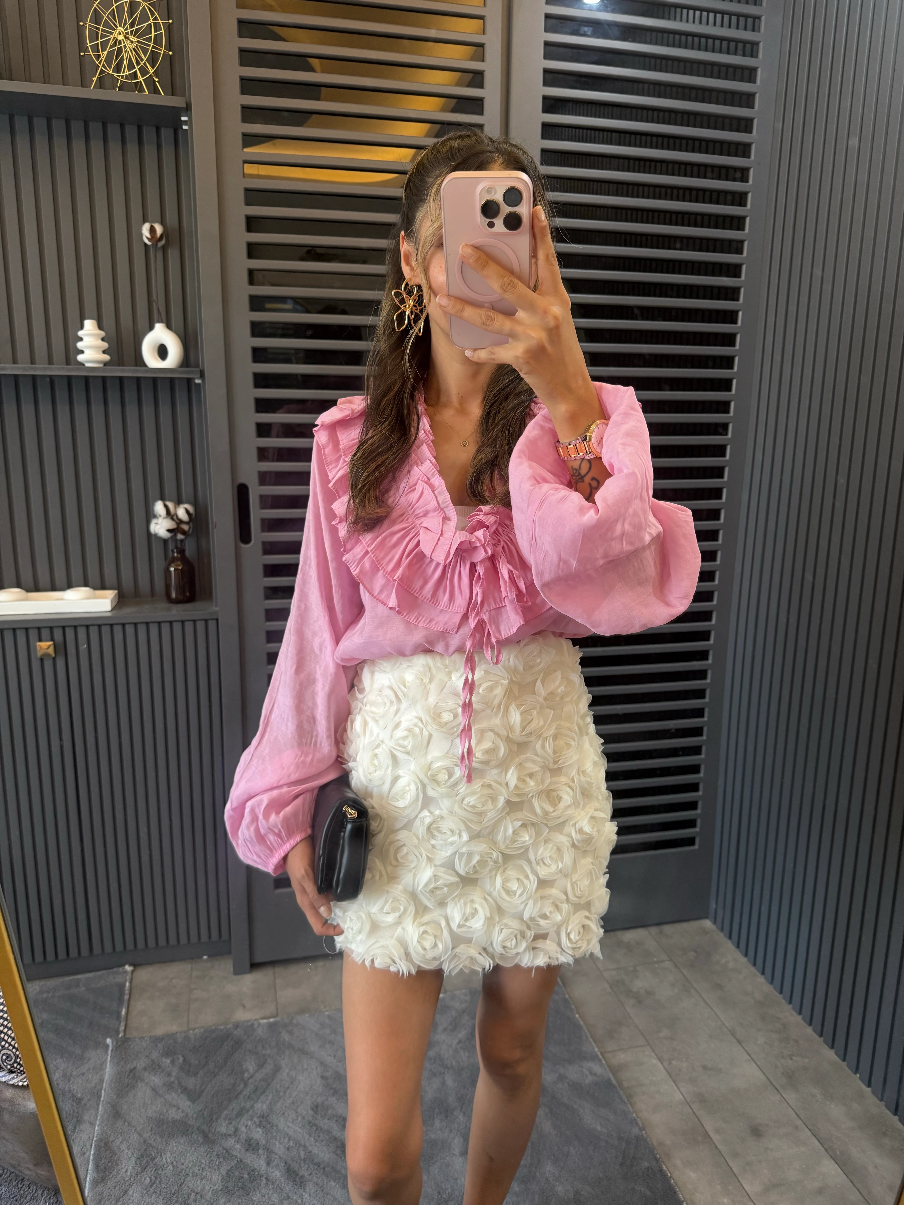 Pinterest Ekru Bel Kemerli Etek