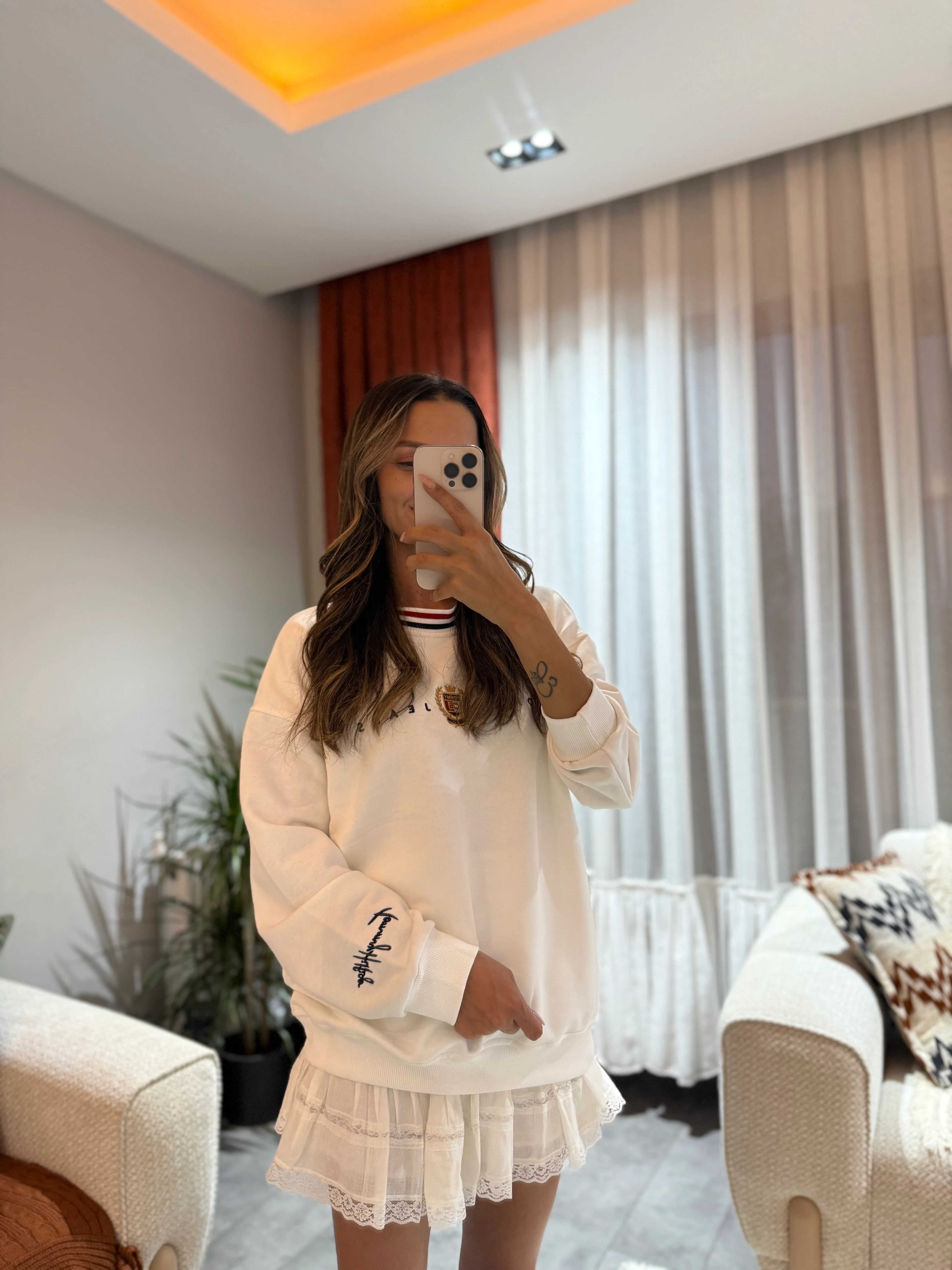 Tommy Yazı Dikişli Sweat