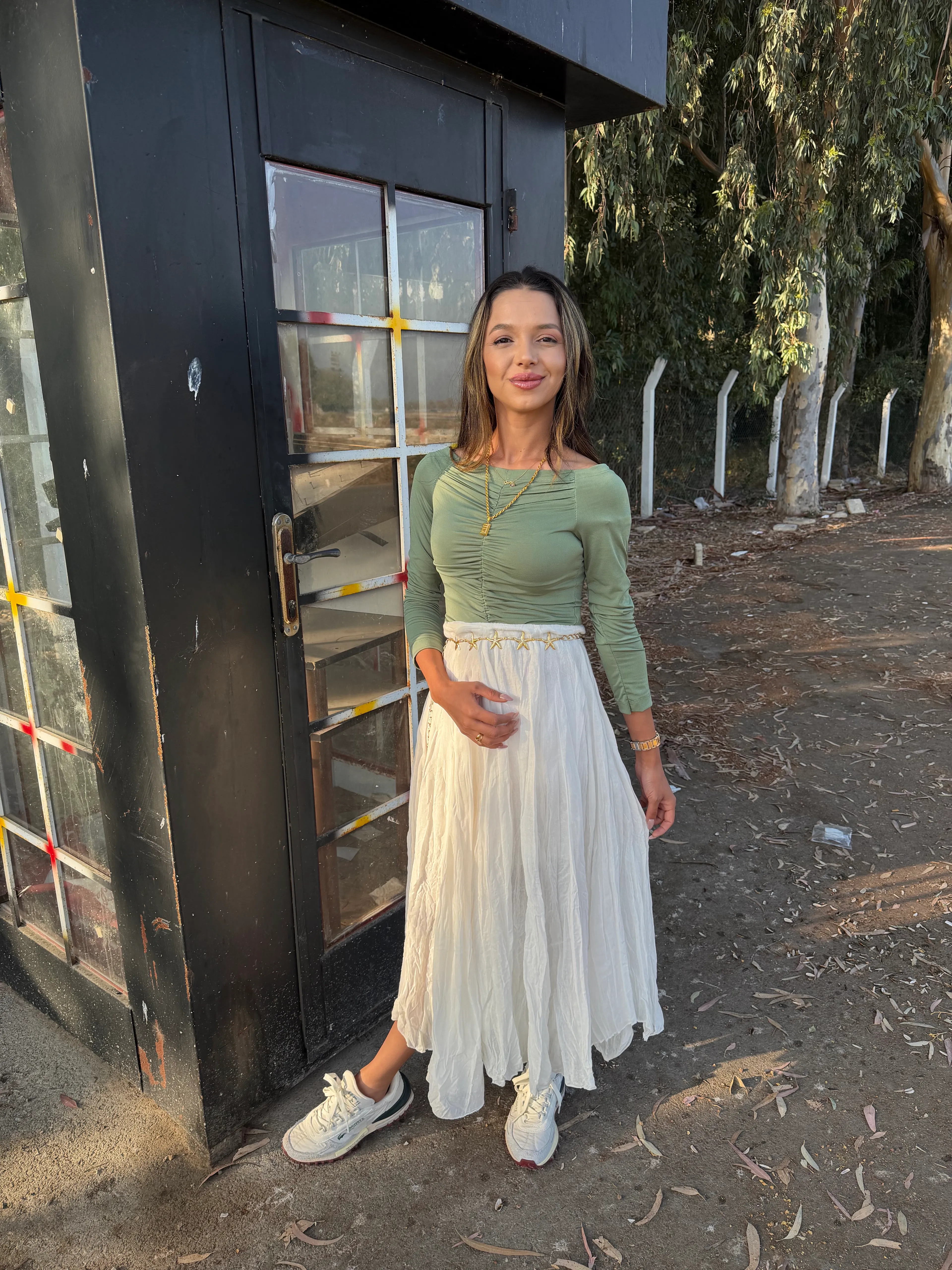 Sandyy Kumaş Büzgülü Bluz