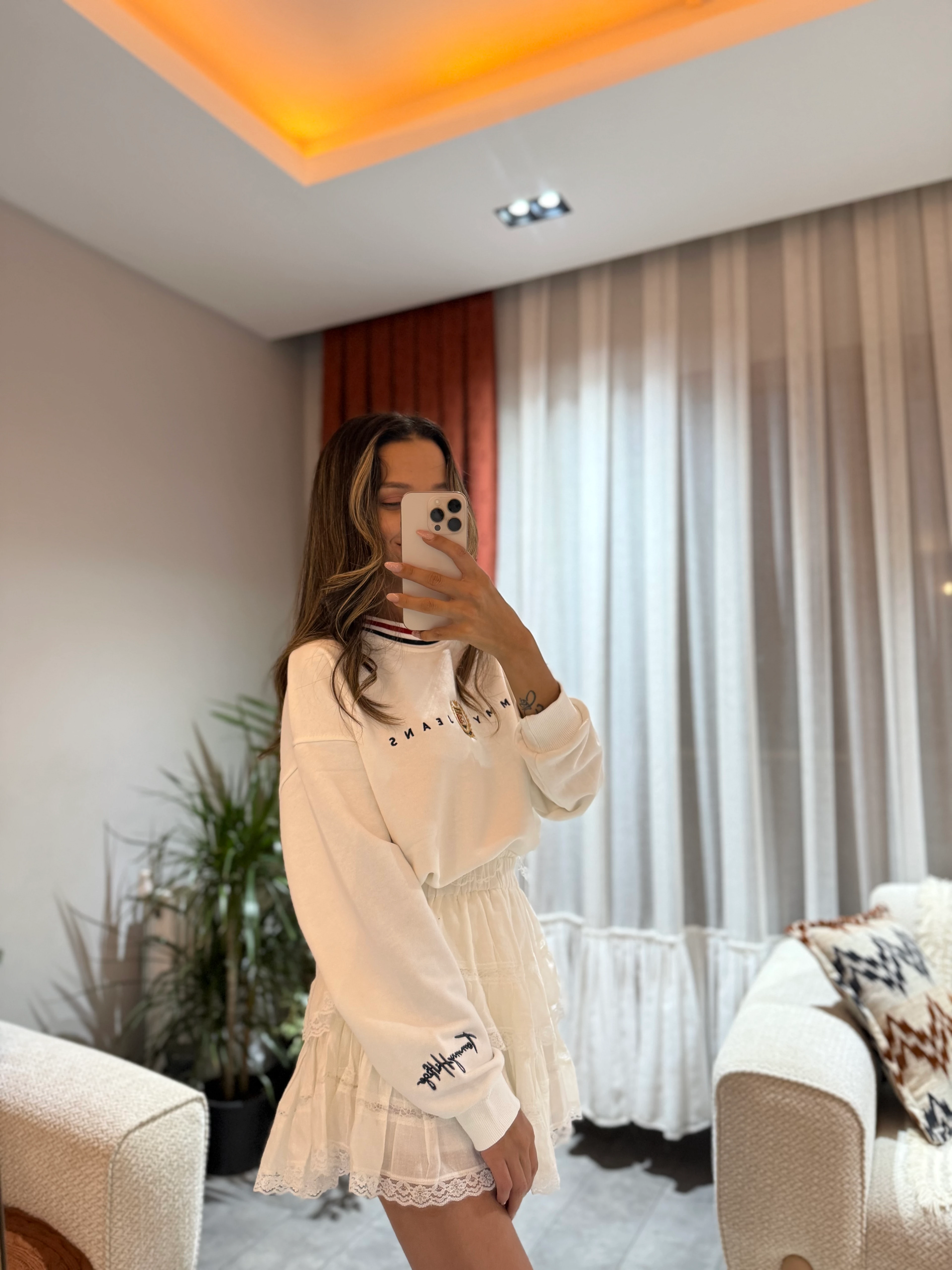 Tommy Yazı Dikişli Sweat