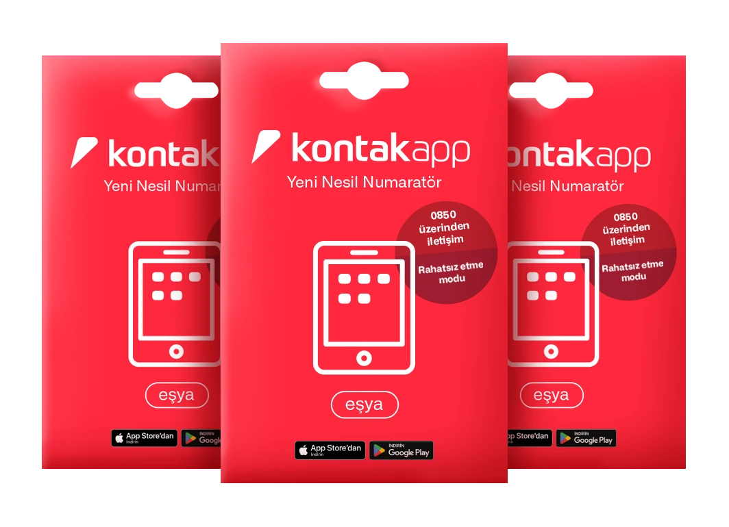 Kontak Eşya Etiketi 3'lü Paket