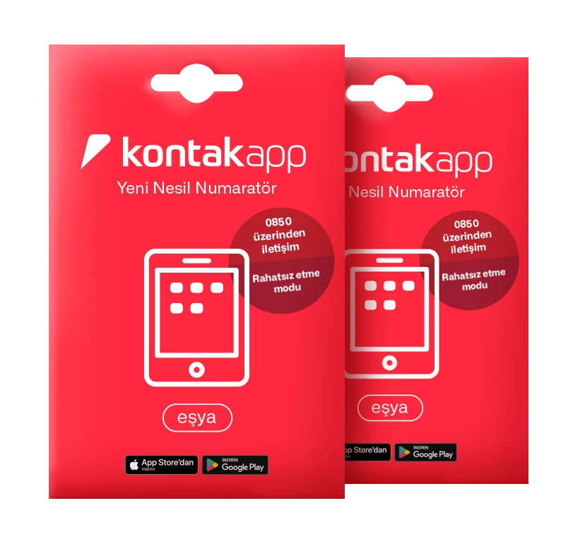 Kontak Eşya Etiketi 2'li Paket