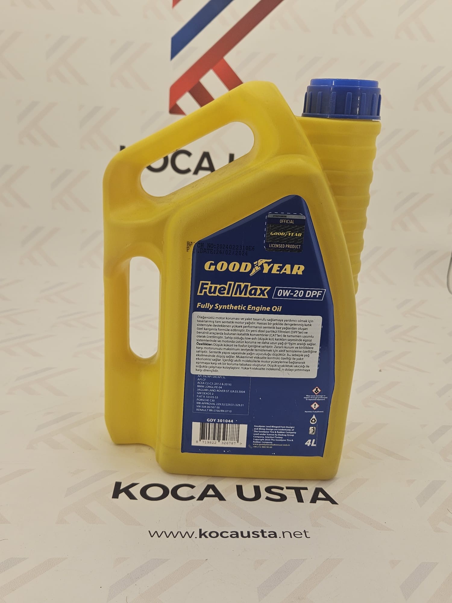 Good Year 0w 20 Sentetik Motor Yağı