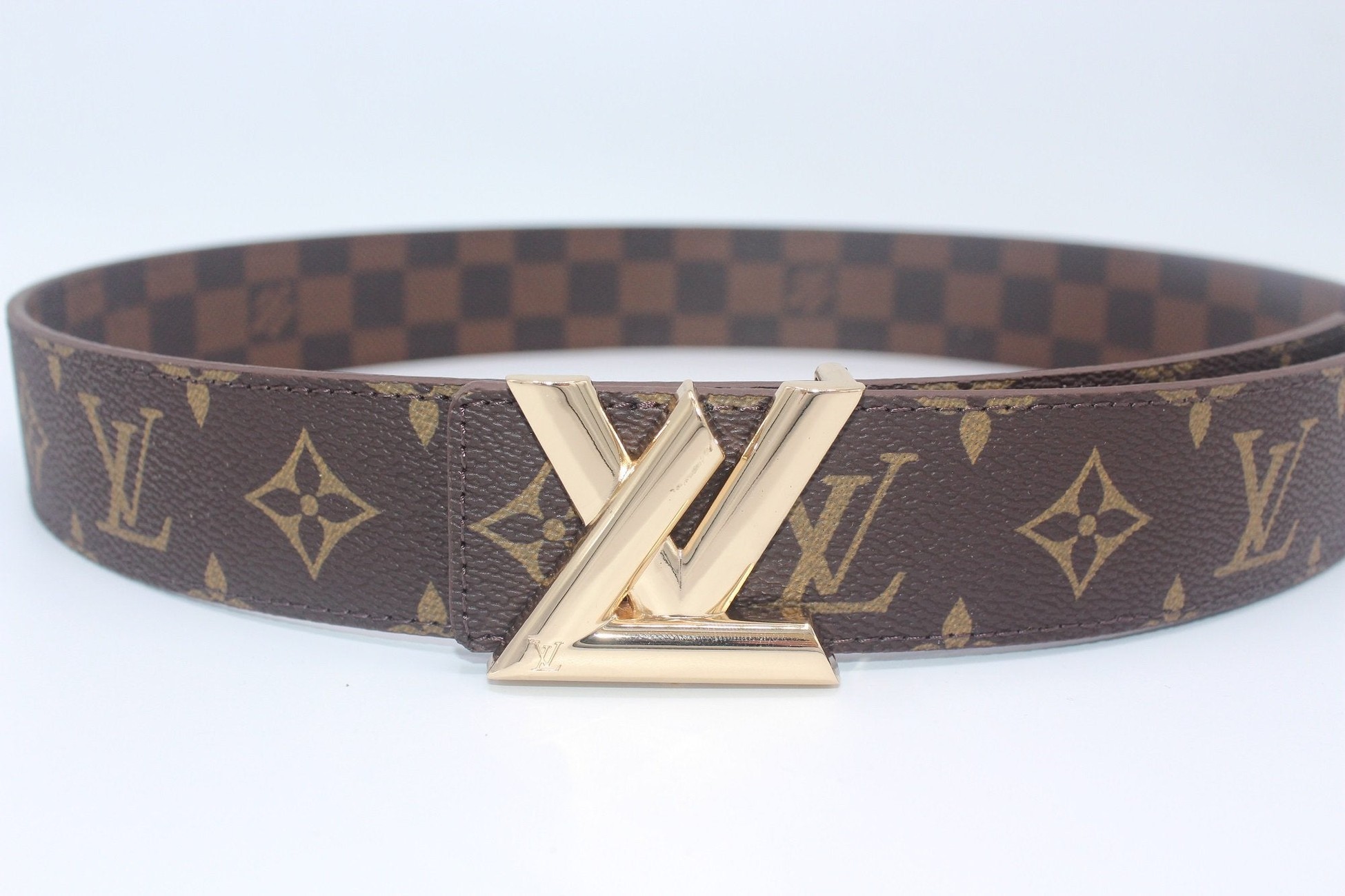 Louis Vuitton men's belt size 120 brown reversible