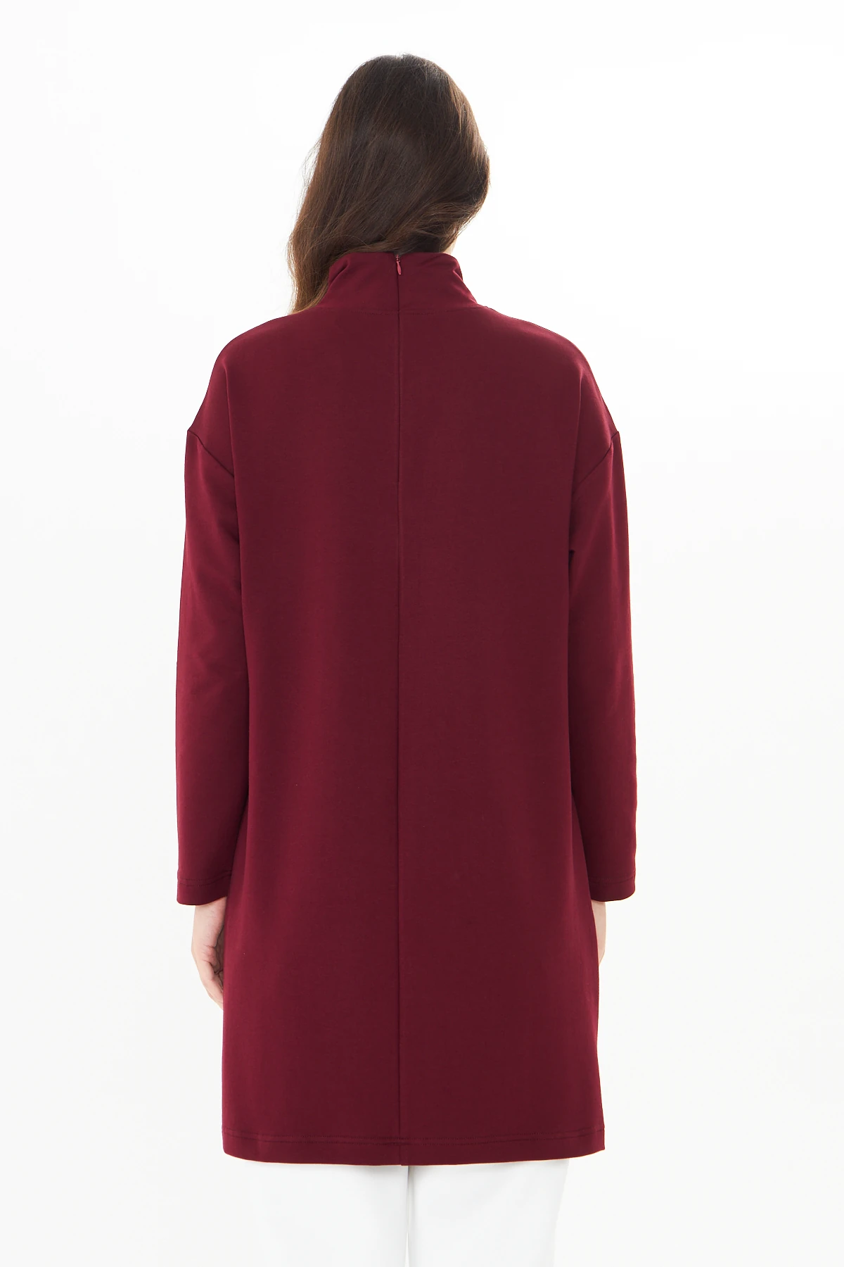 Yüksek Yaka Tunik - Vişne çürüğü