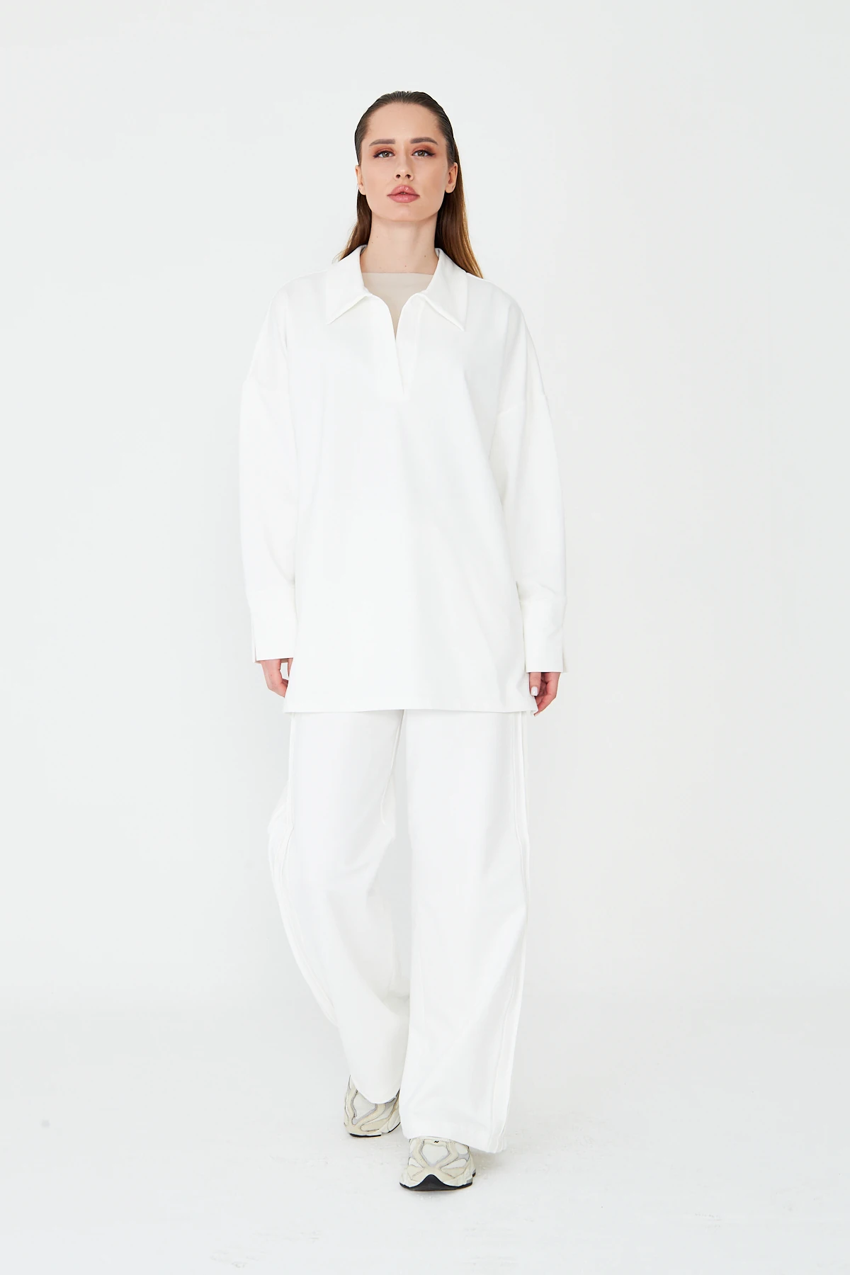 Çimalı Eşofman Takımı - Kırık Beyaz