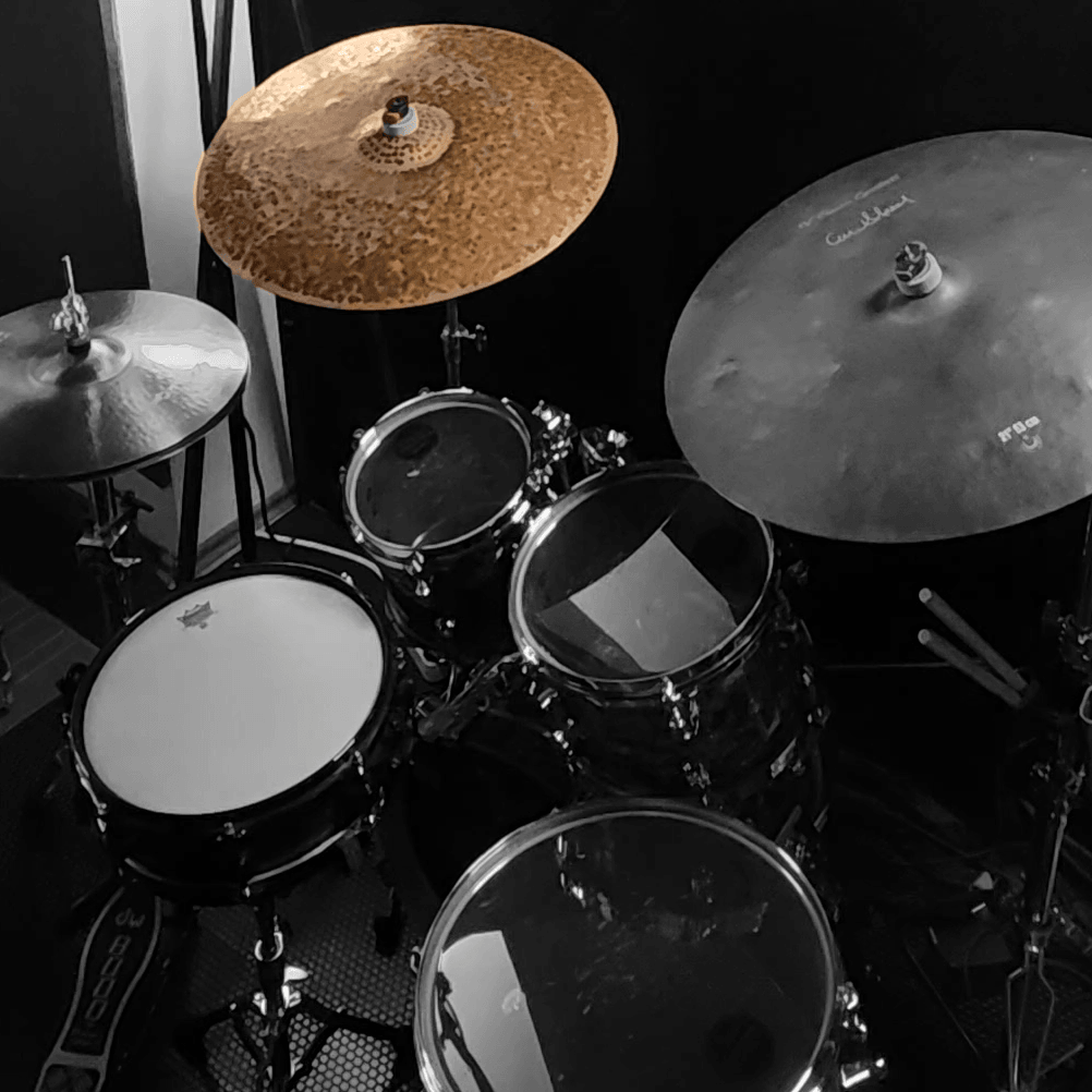 19" Super Dry Poly-Hammered Medium Ride with 3 Sizzles - 2160 gr