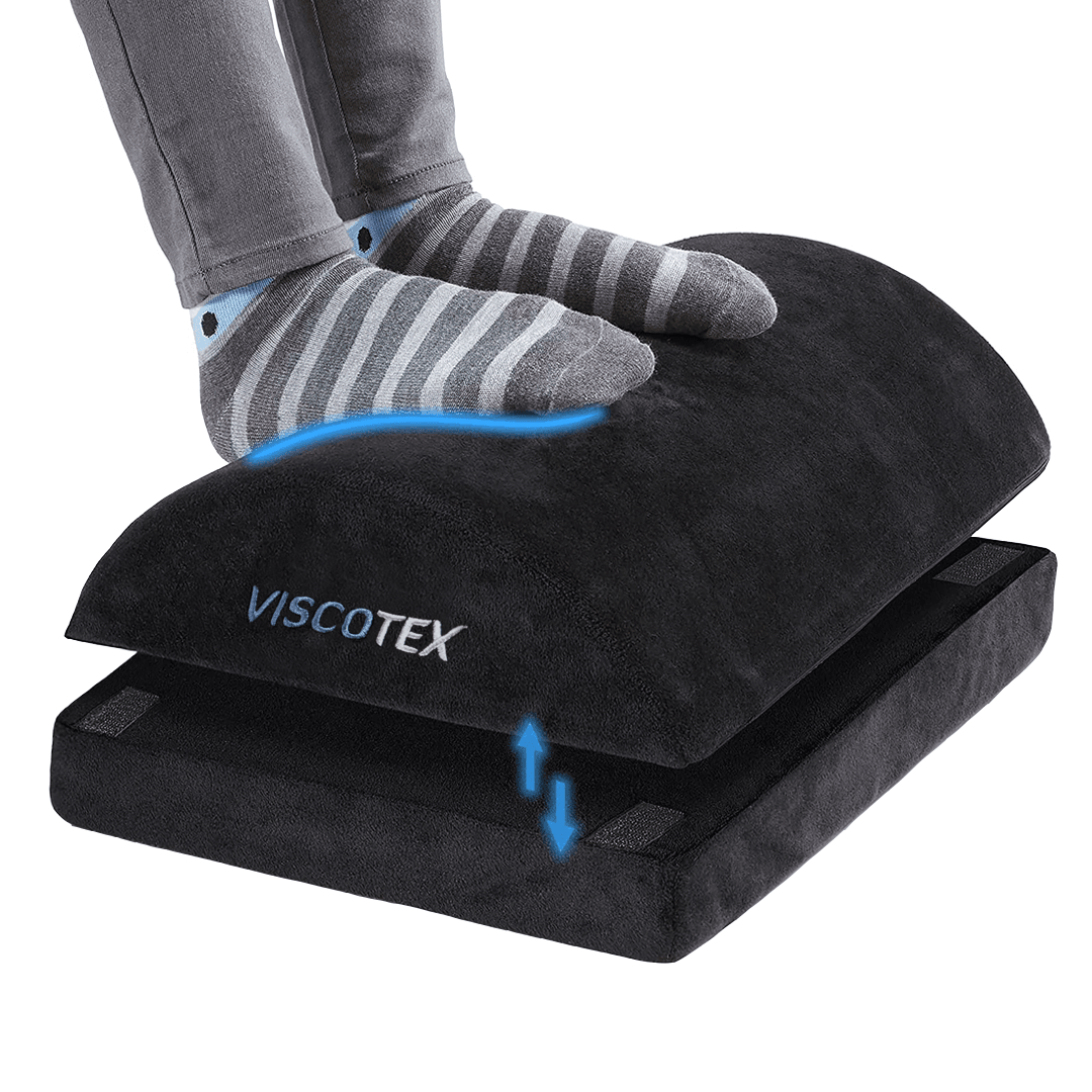 Viscotex Visco Ayak Destek Yastığı, Bacak ve Ayak Yastığı, Masaj Noktalı Ergonomik, Ayarlanabilir, Ayak Yükseltici Yastık, Ayak Dayama Minderi, 42x28,5x17 cm