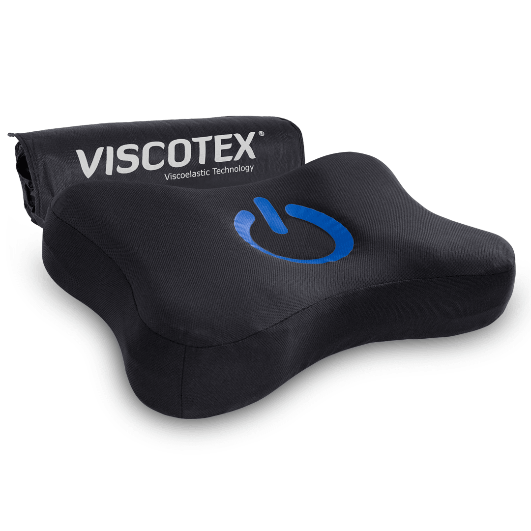 Viscotex Visco Kamp Yastığı Power Nap, Yolculuk, Seyahat Yastığı, 50x30x10 cm, Siyah