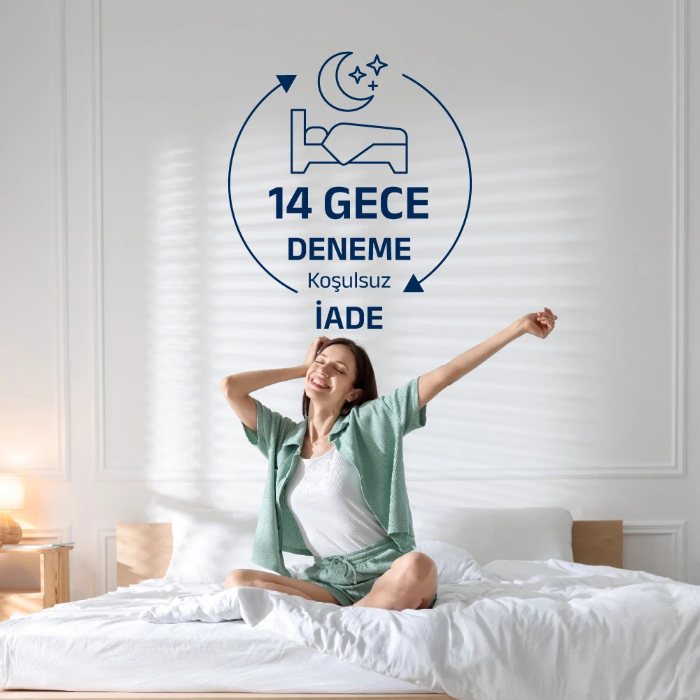 DREAM+ Cervical Sleep System, Visco Ortopedik Yastık, 60x38x10/9 cm