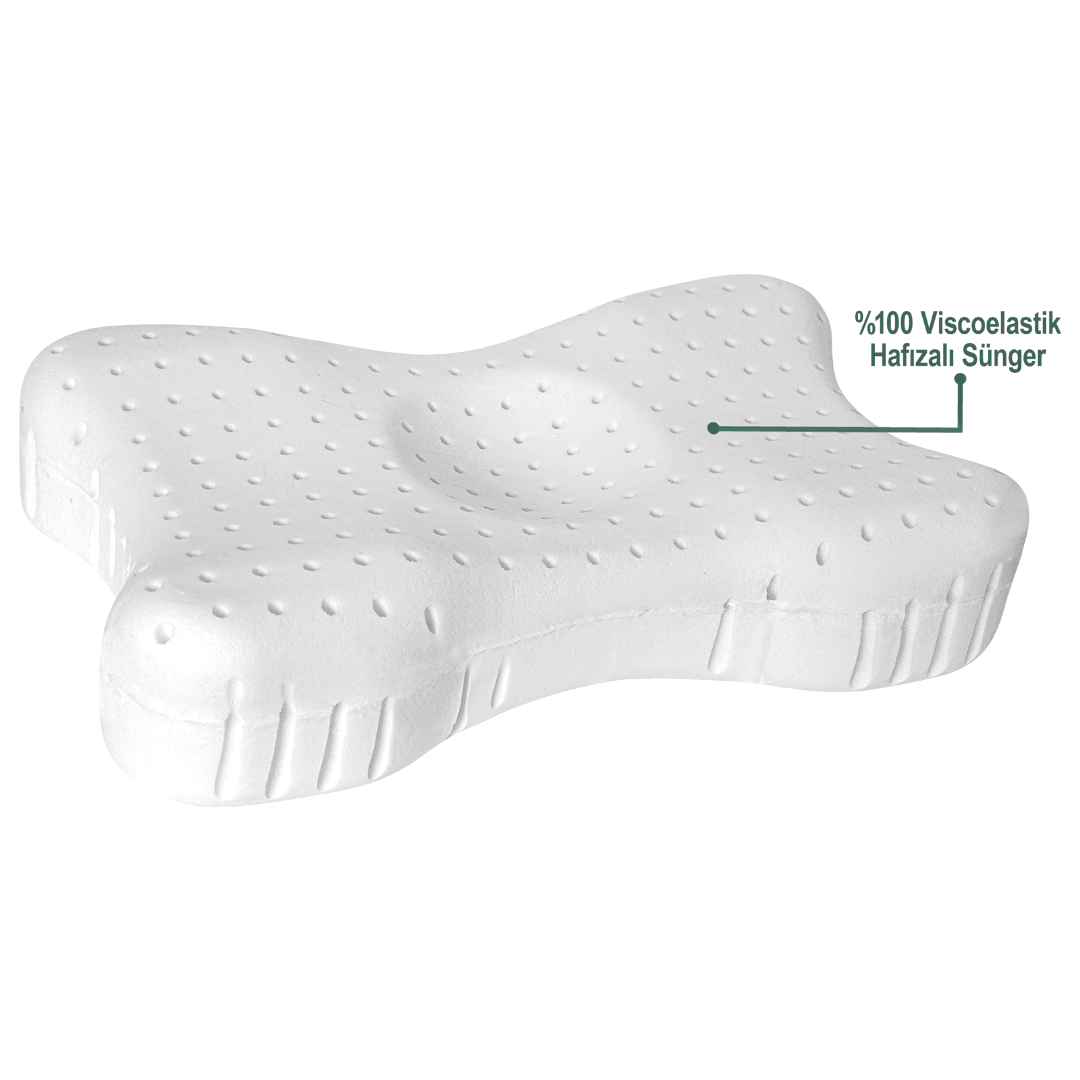 Viscotex Visco Kamp Yastığı Power Nap, Yolculuk, Seyahat Yastığı, 50x30x10 cm, Siyah