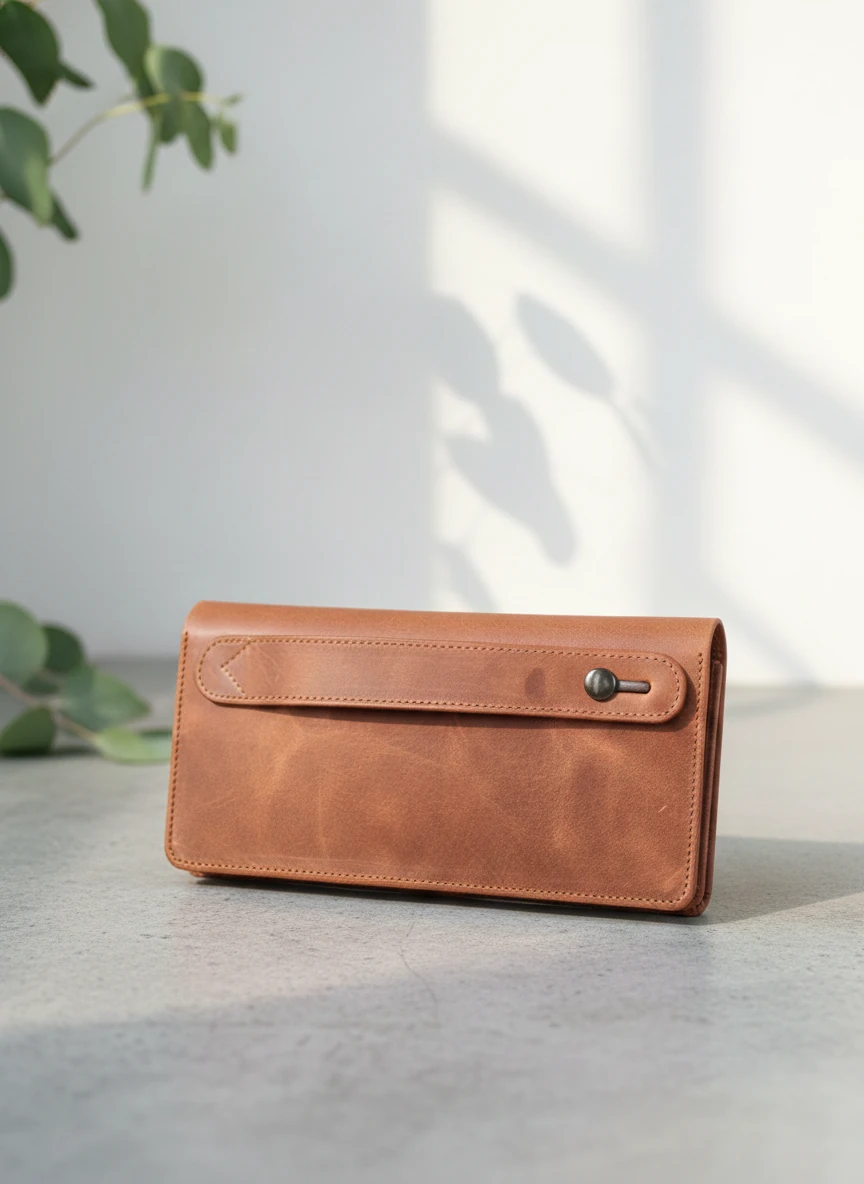 İDS Deri – Hakiki Deri Uzun Cüzdan, Çok Kartlı ve Telefon Bölmeli