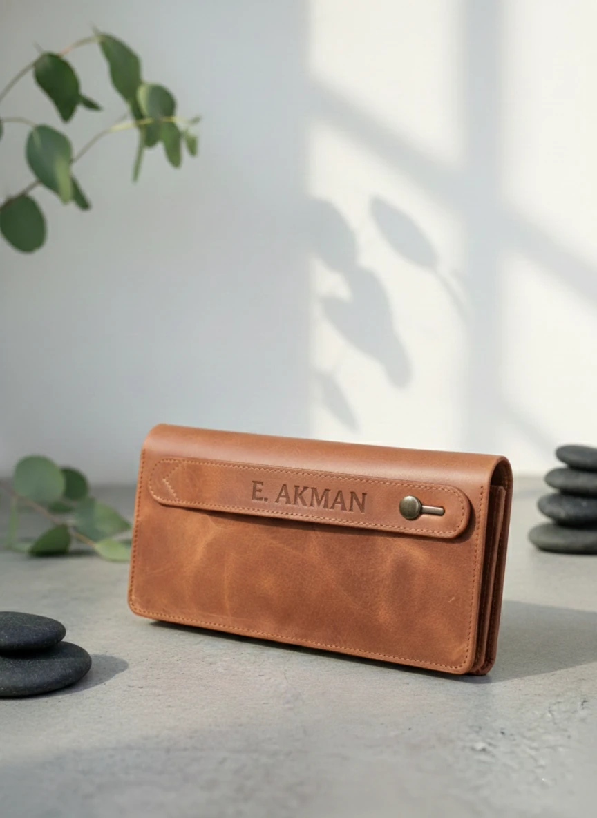 İDS Deri – Hakiki Deri Uzun Cüzdan, Çok Kartlı ve Telefon Bölmeli