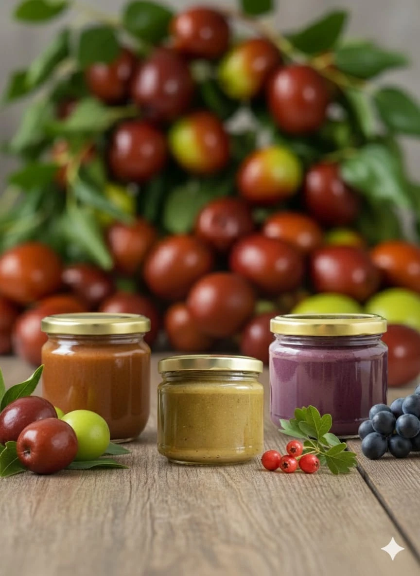 Doğal Şekersiz Marmelatlar Serisi (Üzüm – Hünnap – Alıç)