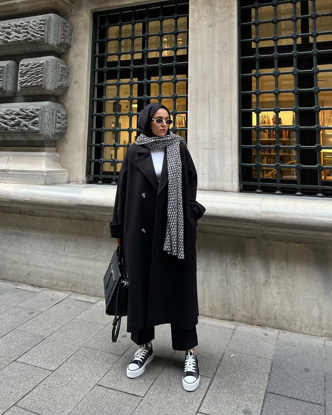 Premium Oversize Kaban - Siyah