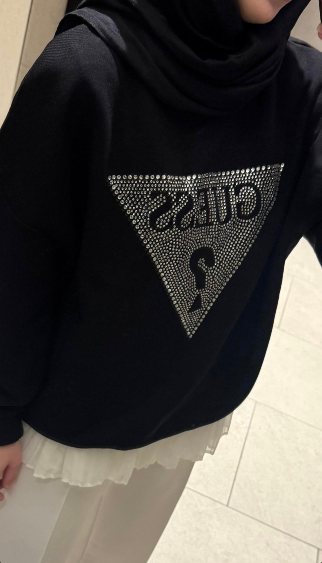 G logo Taşlı Sweatshirt