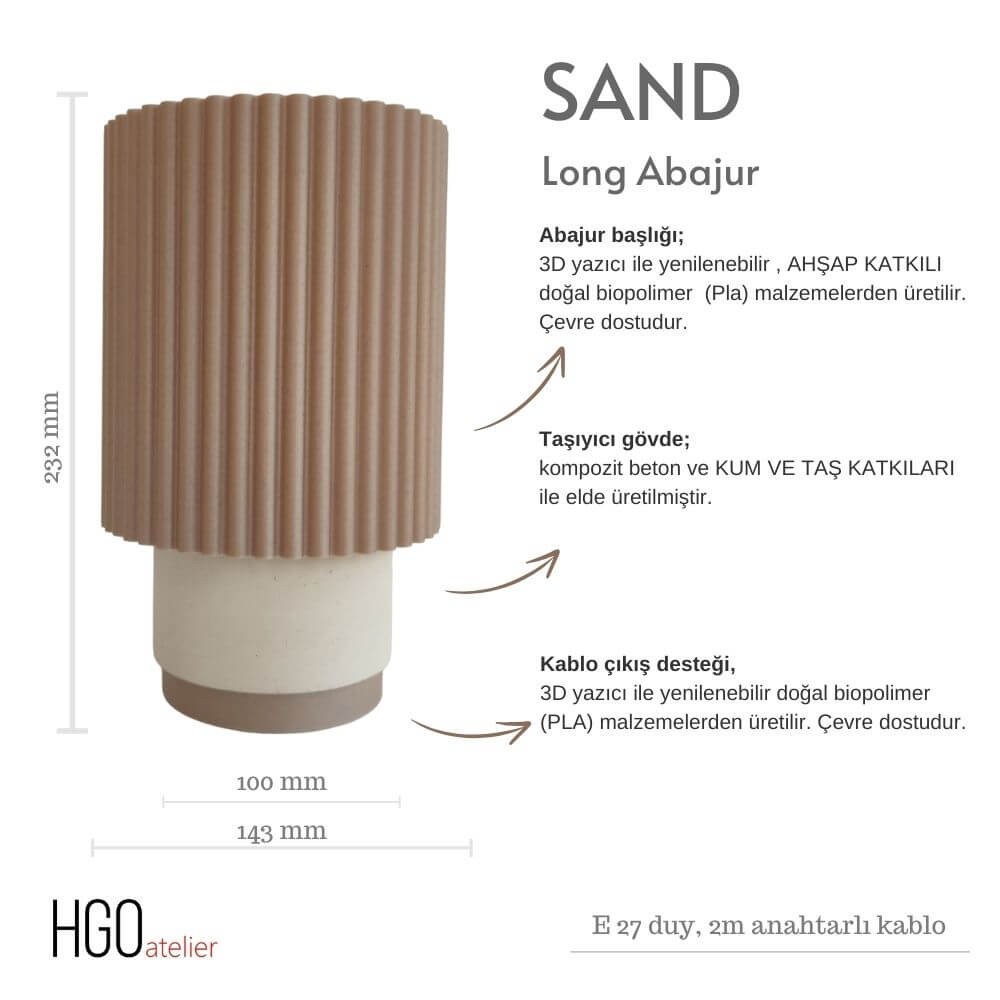 Sand Long Abajur