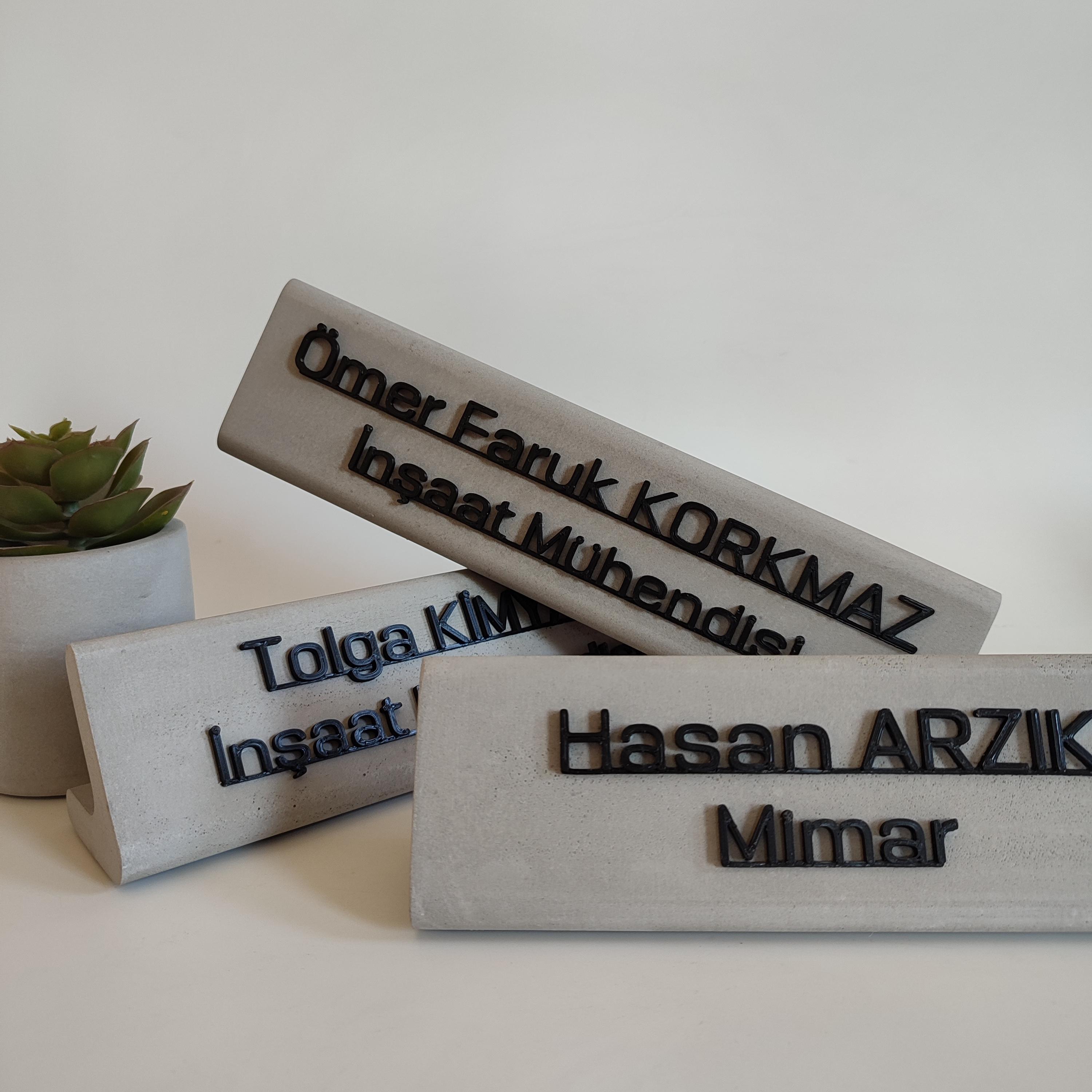 Nomis İsimlik - Gri