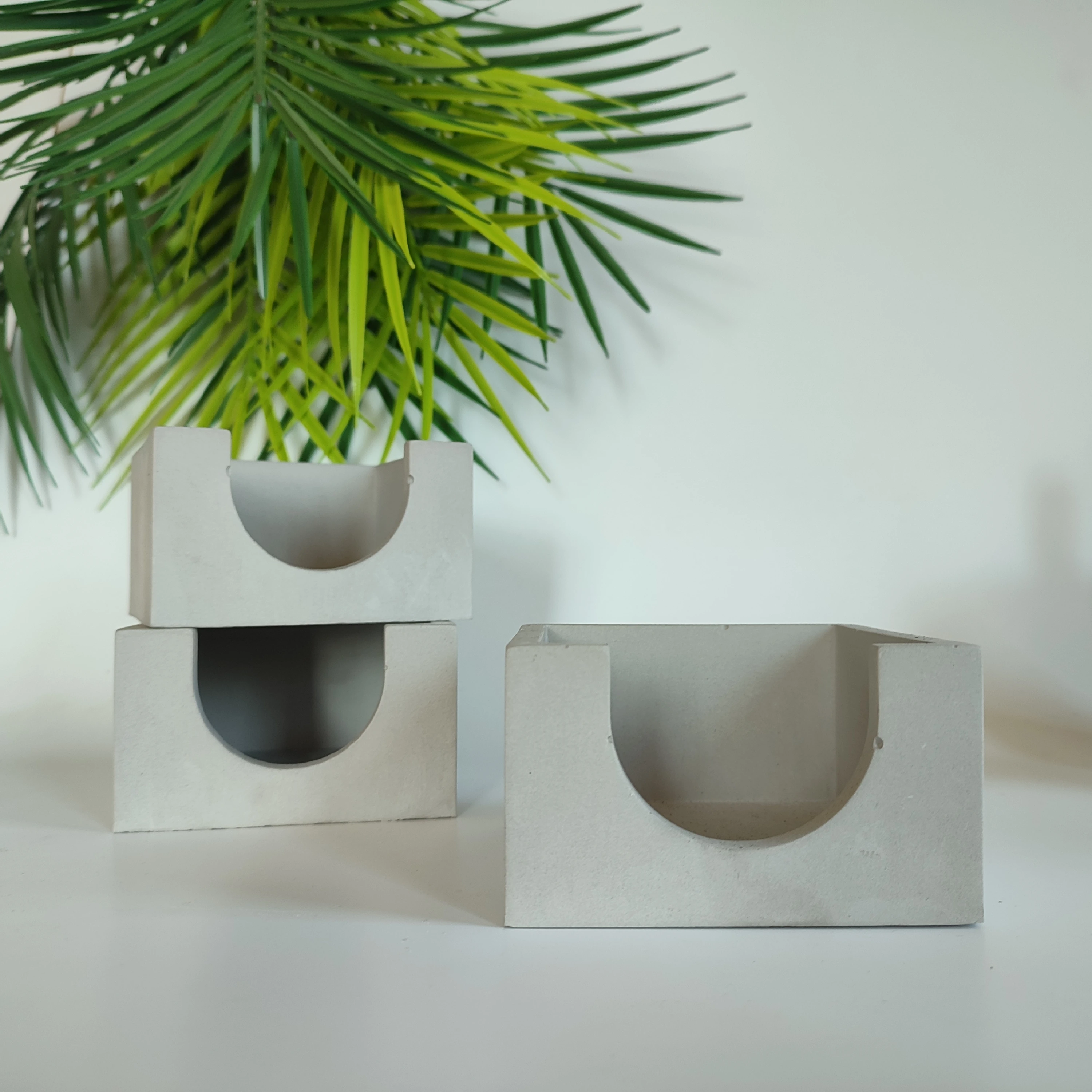 4 Piece Concrete Office Set