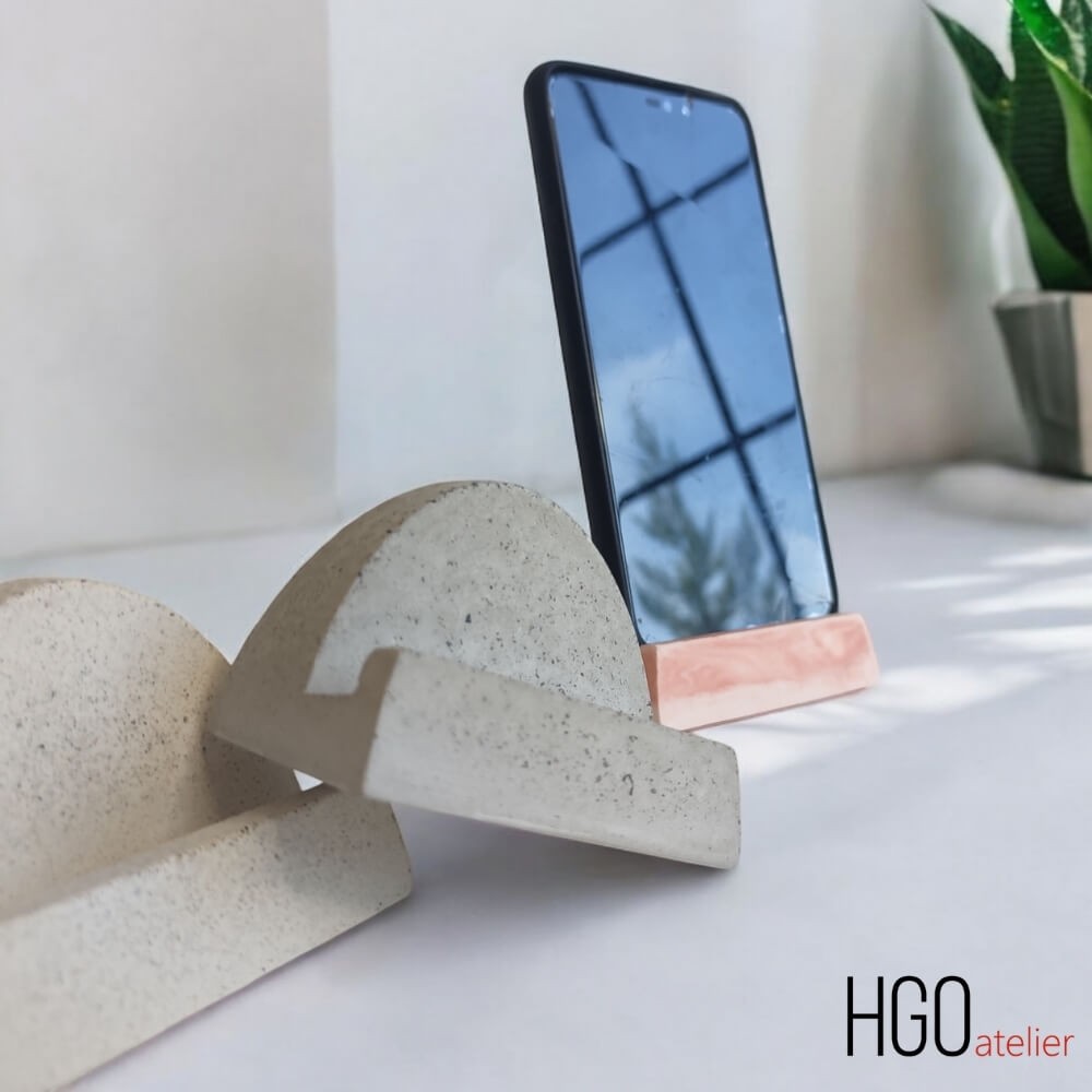 Phi - Mini Telefon Standı | Beton