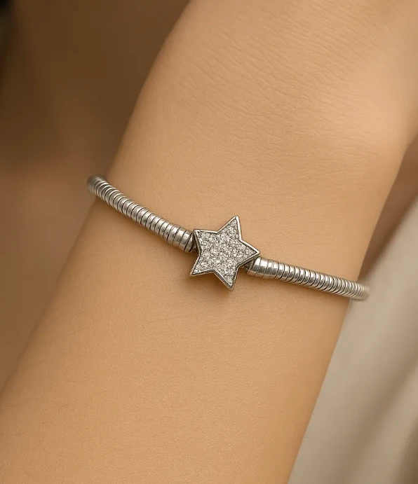 Yılan Zincirli Yıldız Bileklik