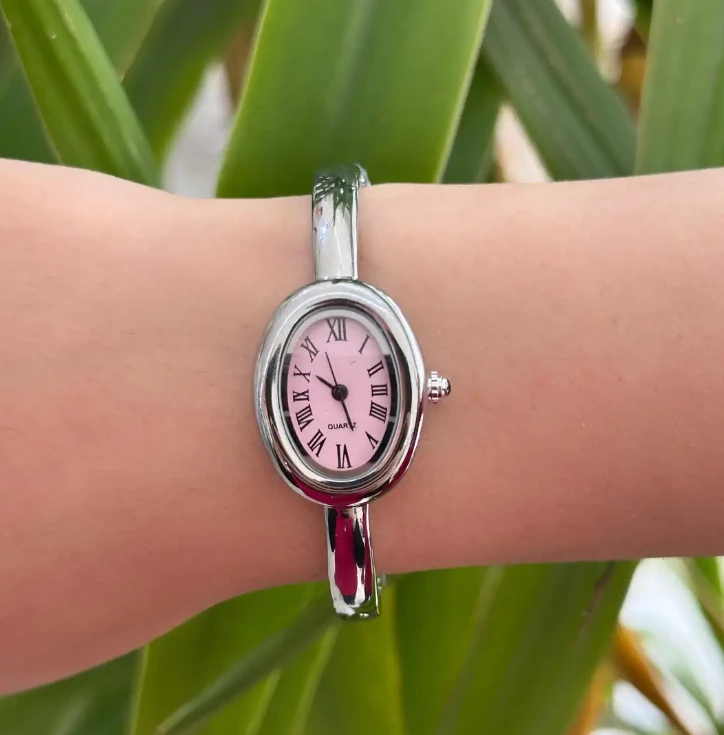 Lüx Silver Pembe Mineli Kol Saati